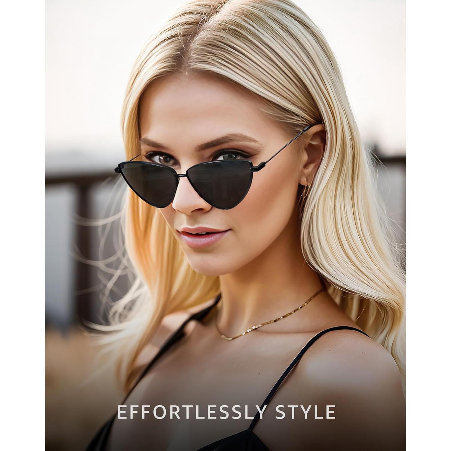 Gafas de sol Cat Eye SODQW para mujer con protección UV400