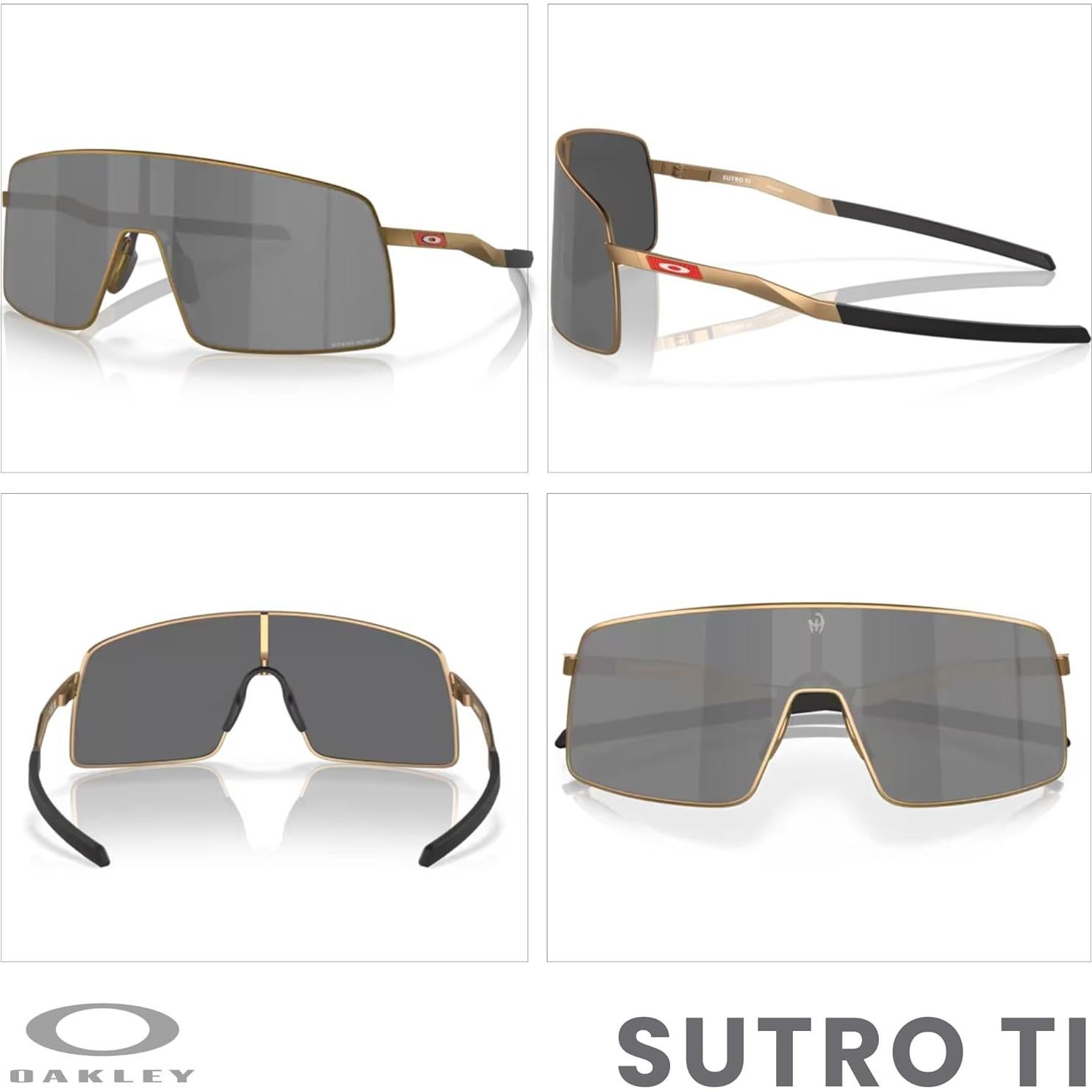 Gafas de sol Oakley Sutro TI OO6013 dorado mate con correa
