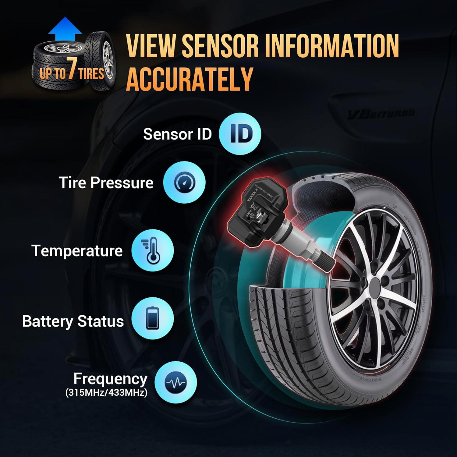 Herramienta TPMS LAUNCH TSAP-3 - Activar, Leer y Reprogramar Sensores