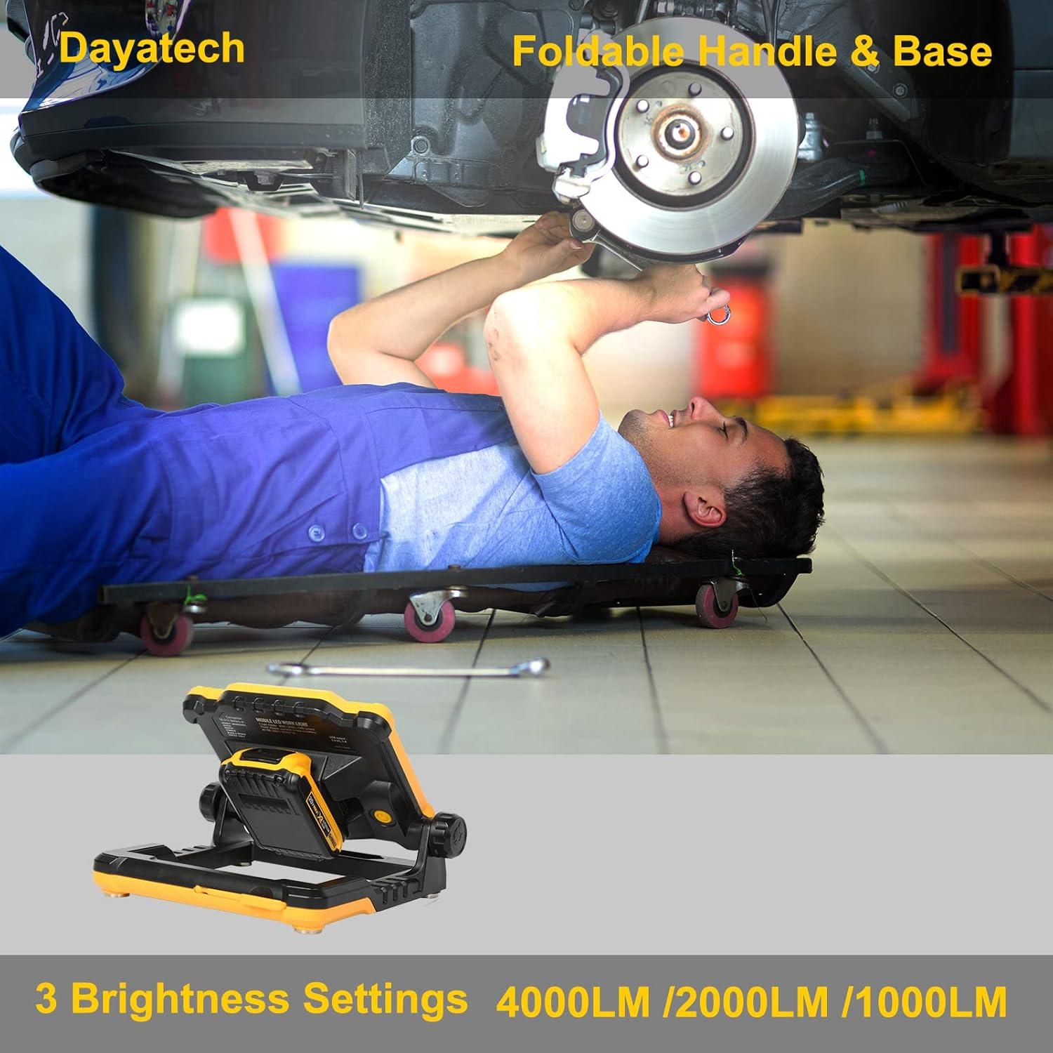Luz de Trabajo LED Recargable DAYATECH 4000LM Inalámbrica