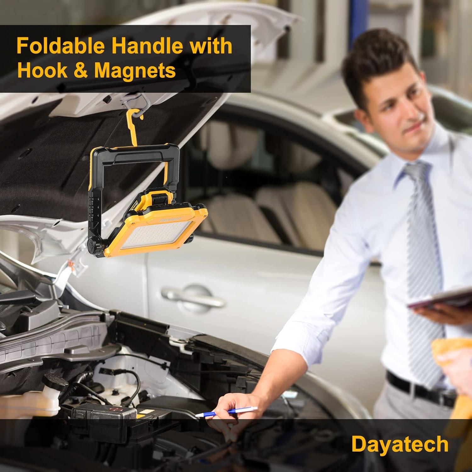 Luz de Trabajo LED Recargable DAYATECH 4000LM Inalámbrica