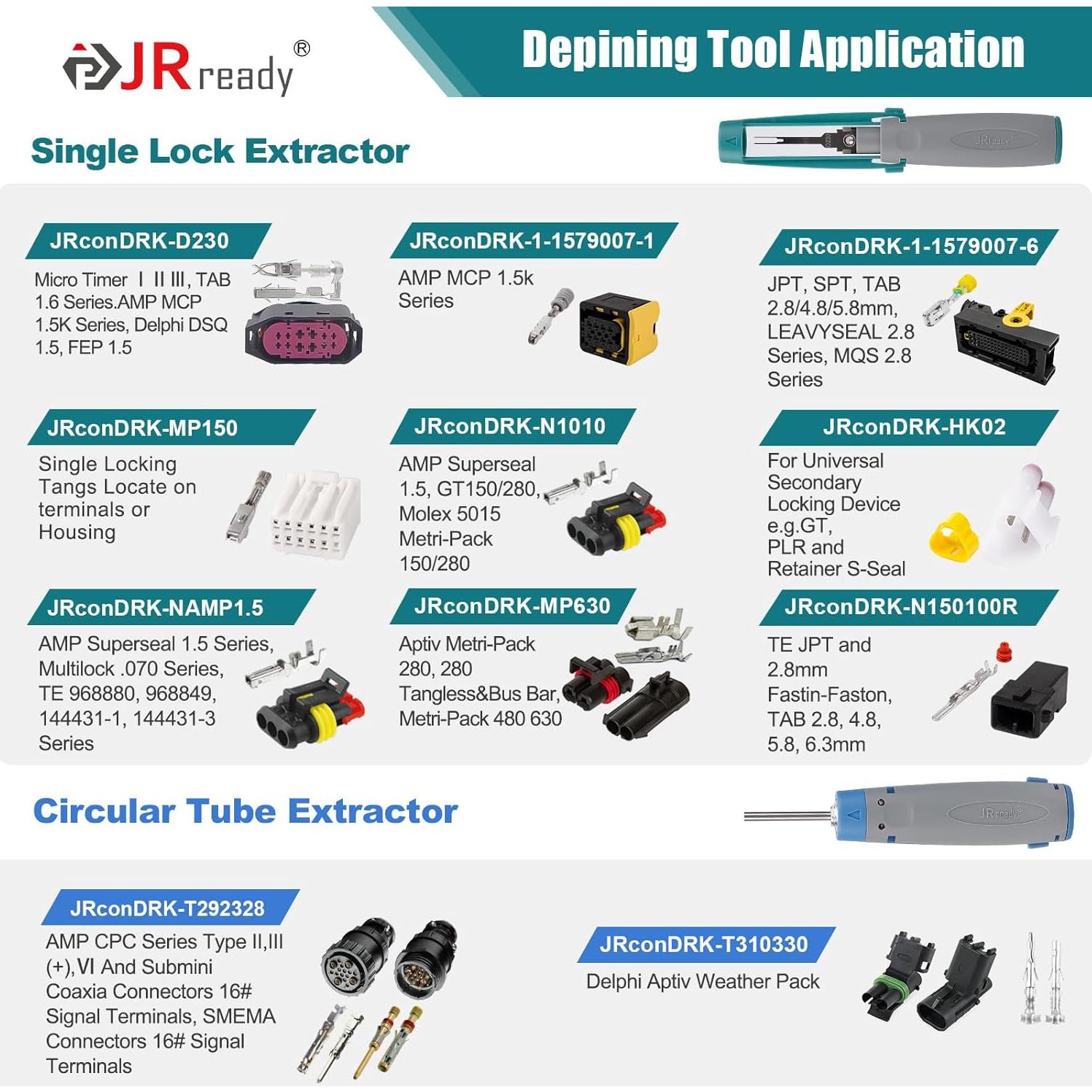 Kit de Herramientas de Extracción de Pines JRready 20PCS