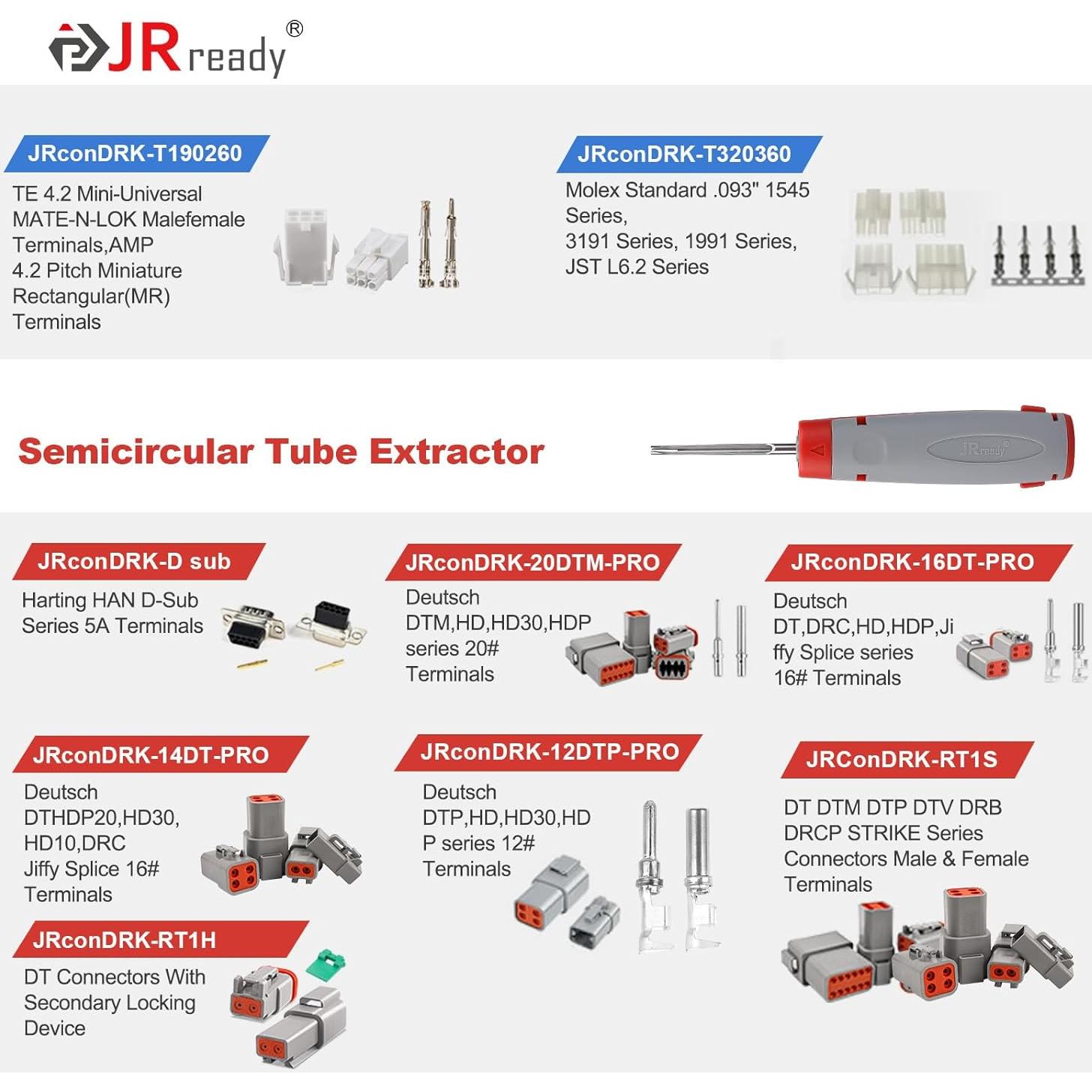 Kit de Herramientas de Extracción de Pines JRready 20PCS