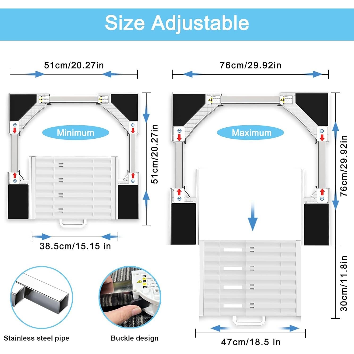 Kit de Apilamiento Universal Kiss Core para Lavadora y Secadora