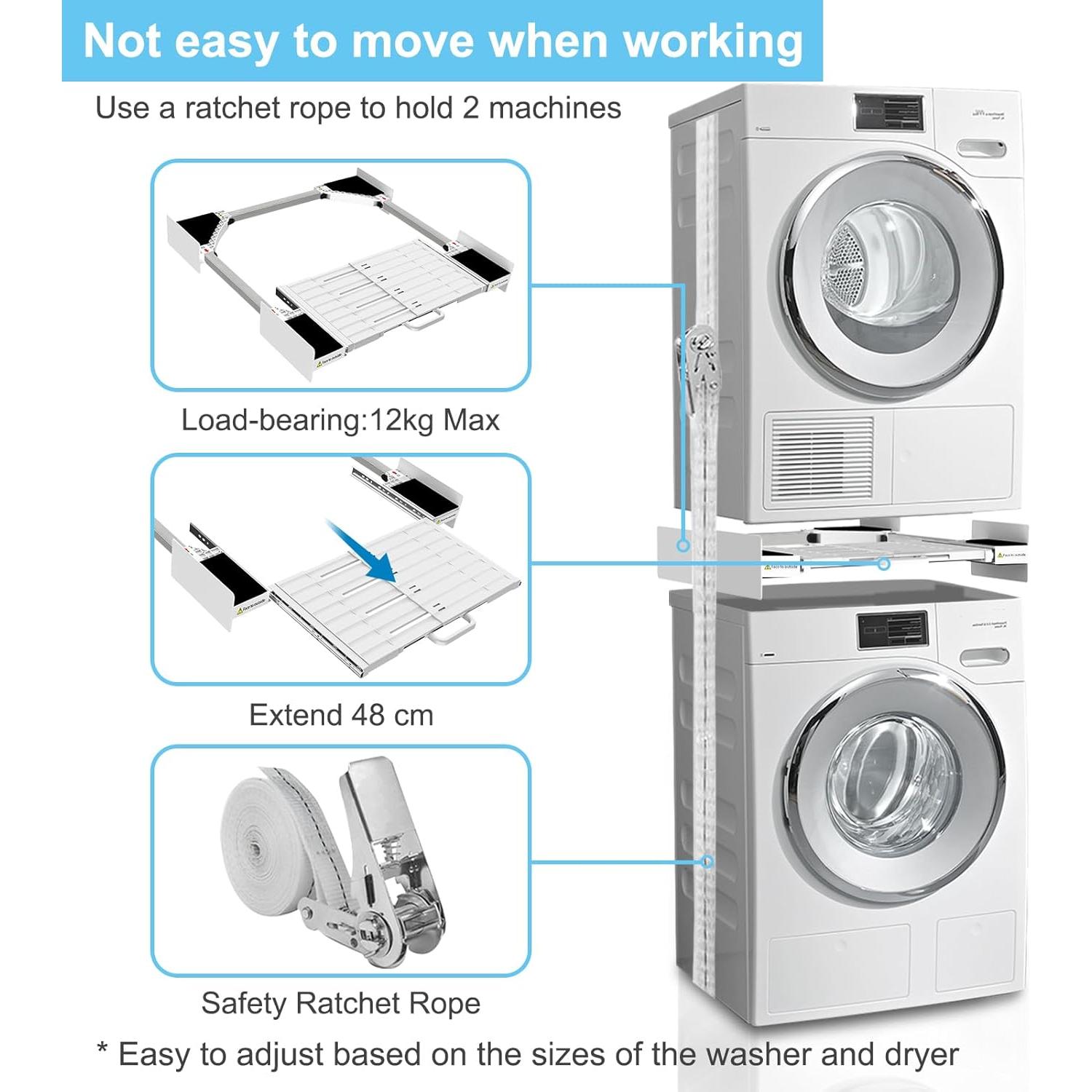 Kit de Apilamiento Universal Kiss Core para Lavadora y Secadora