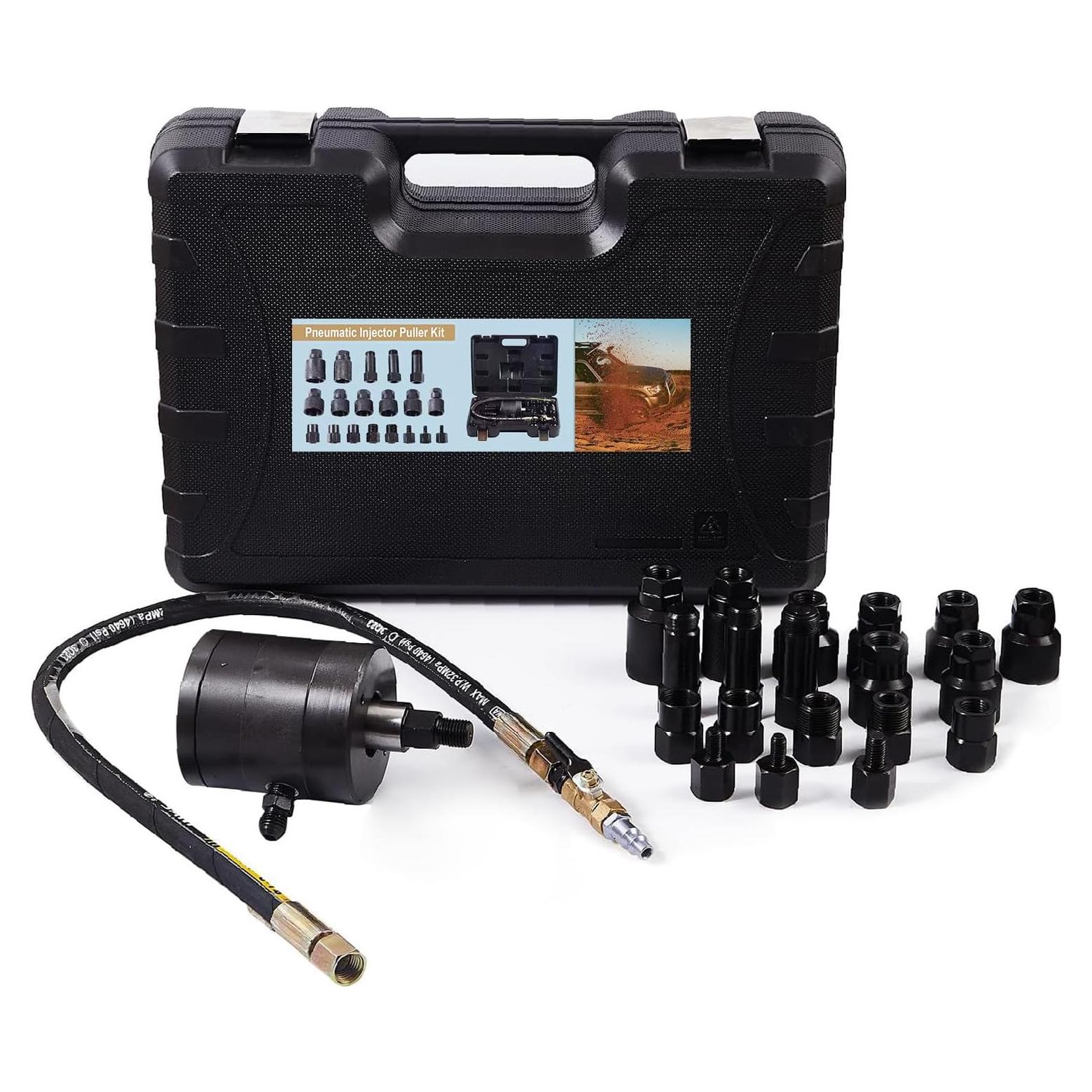 Kit Extractor de Inyectores Neumático Rolfutool 21 Piezas 10mm