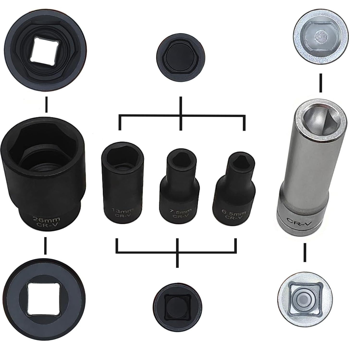 Juego de Herramientas de Inyección Diésel JEUCLEL 5 Piezas