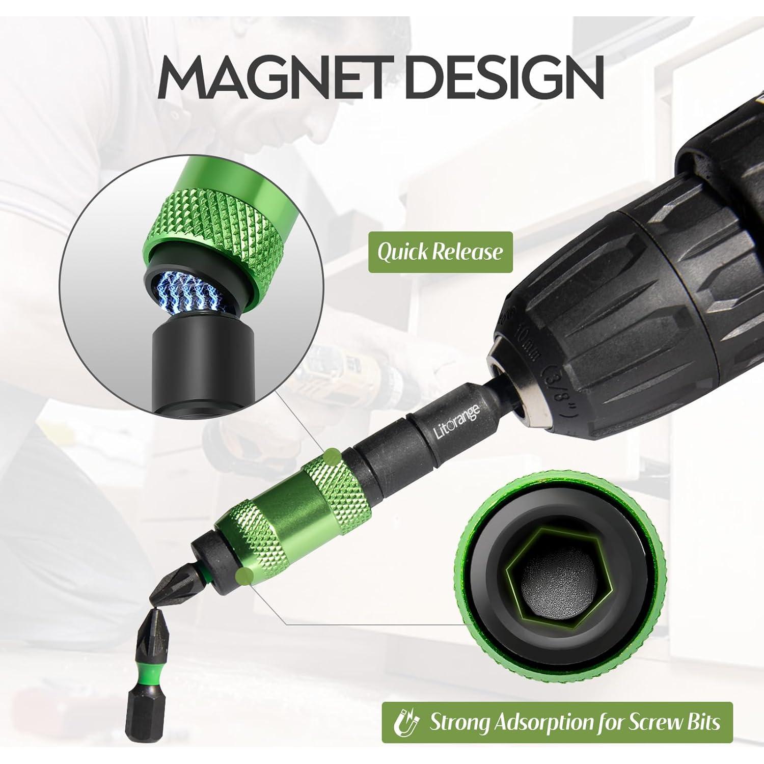 Destornillador de Impacto Magnético LitOrange 90mm y 145mm