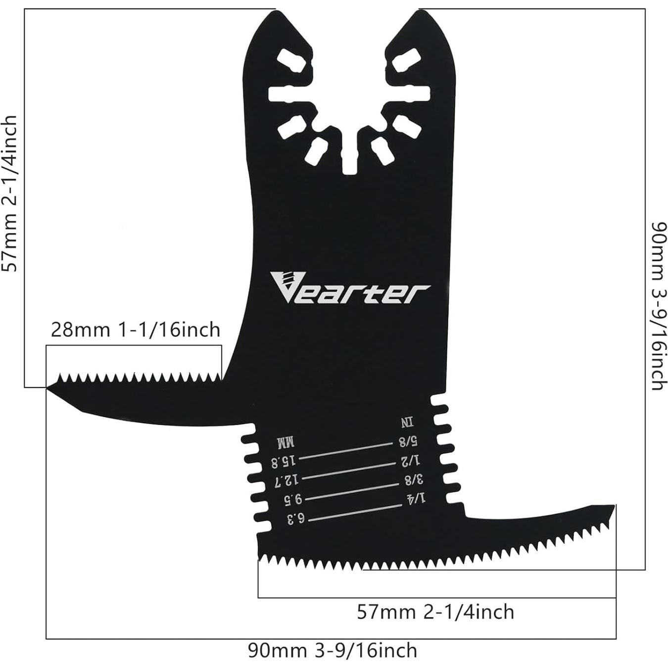 2 Hojas de Sierra Oscilante Vearter para Paneles de Yeso