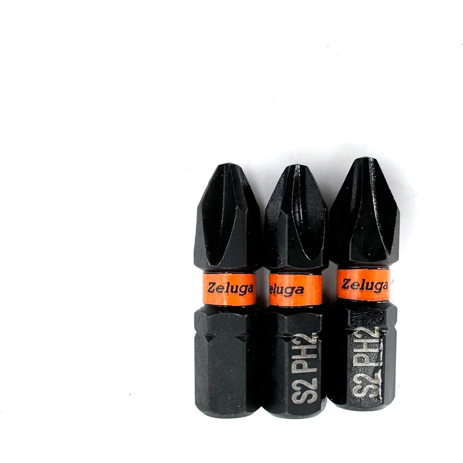 Puntas de Destornillador de Impacto Zeluga S2 PH2 30 Pcs