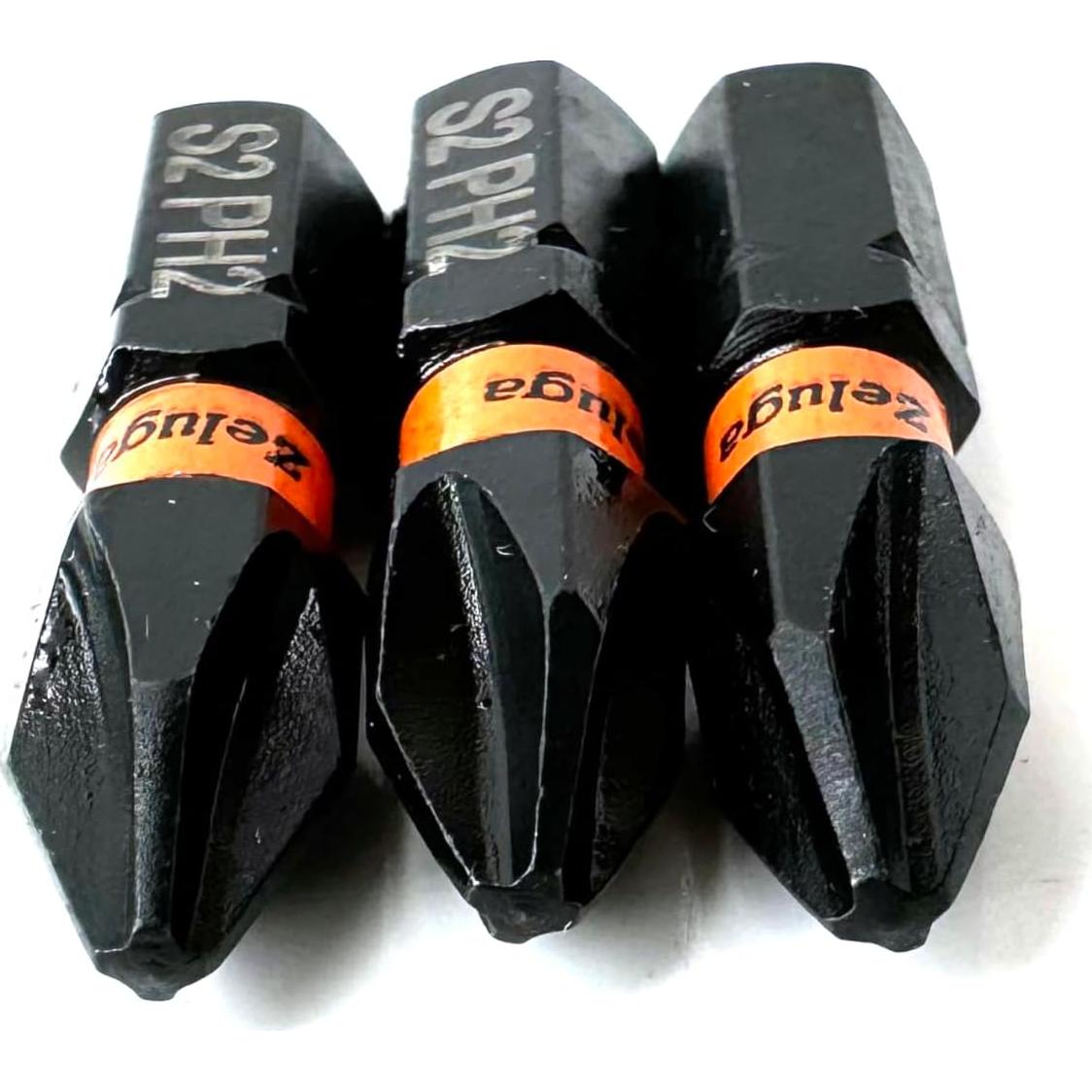 Puntas de Destornillador de Impacto Zeluga S2 PH2 30 Pcs