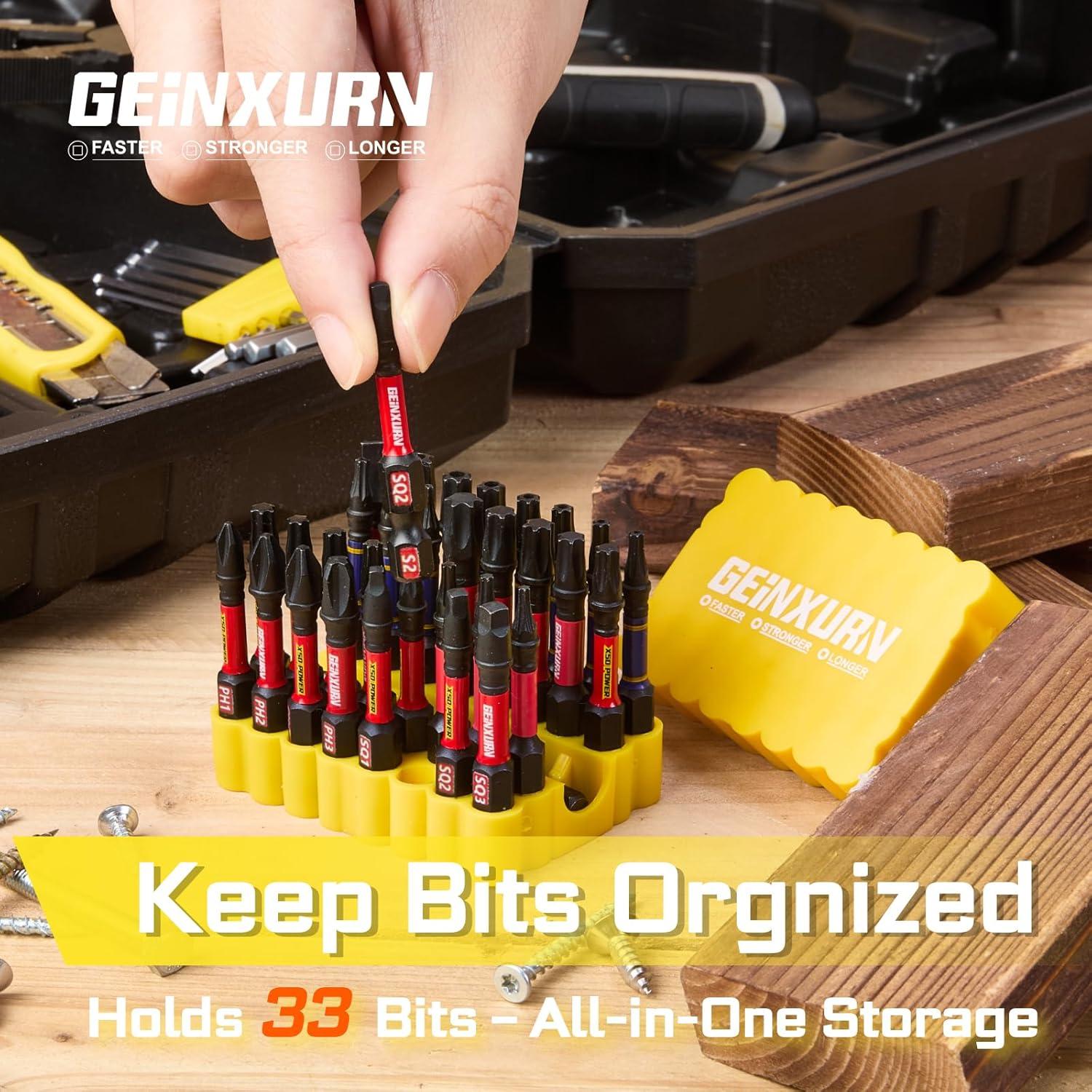 Juego de Puntas de Destornillador GEINXURN 33 Piezas 5cm