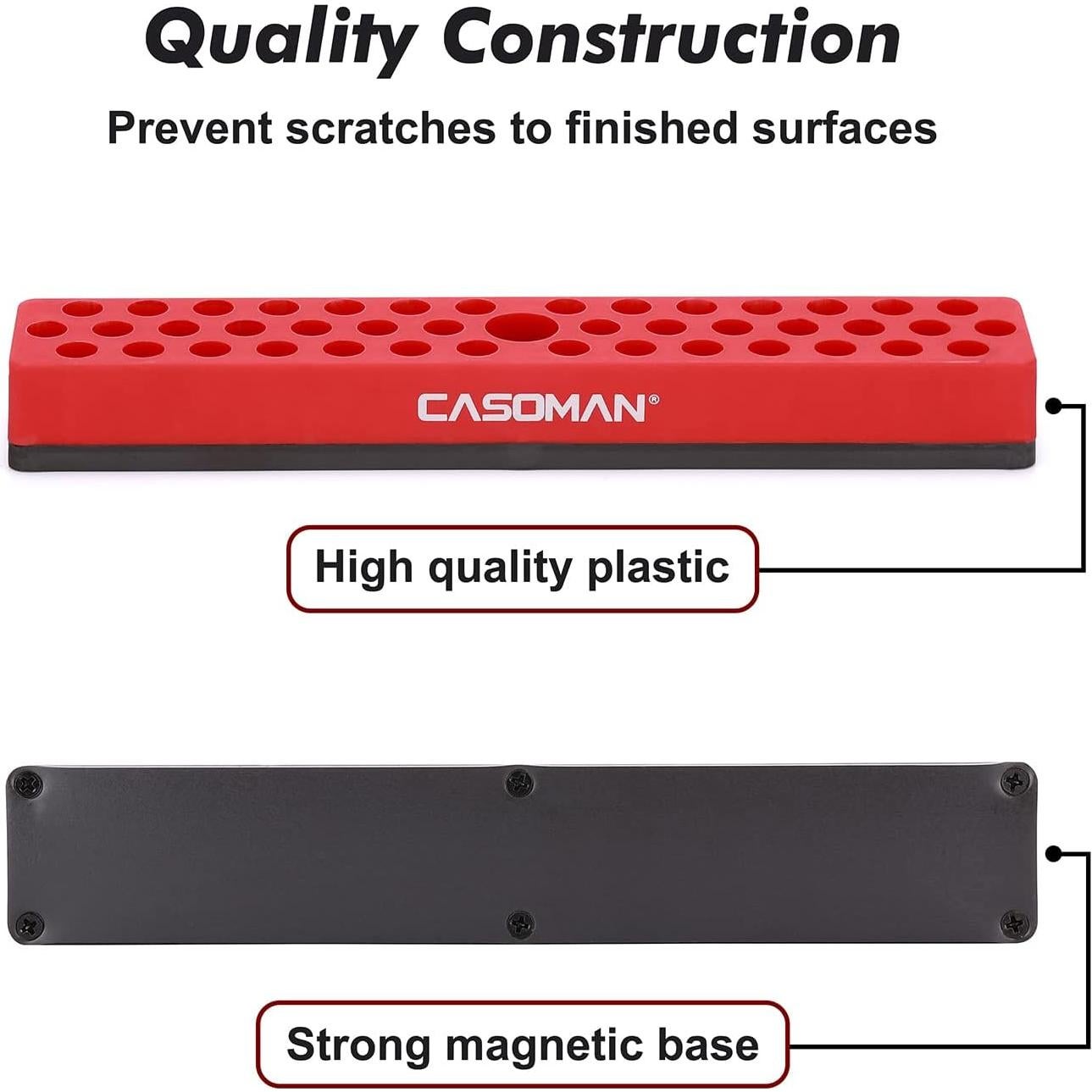 Organizador Magnético de Puntas Hexagonales CASOMAN 43 Agujeros