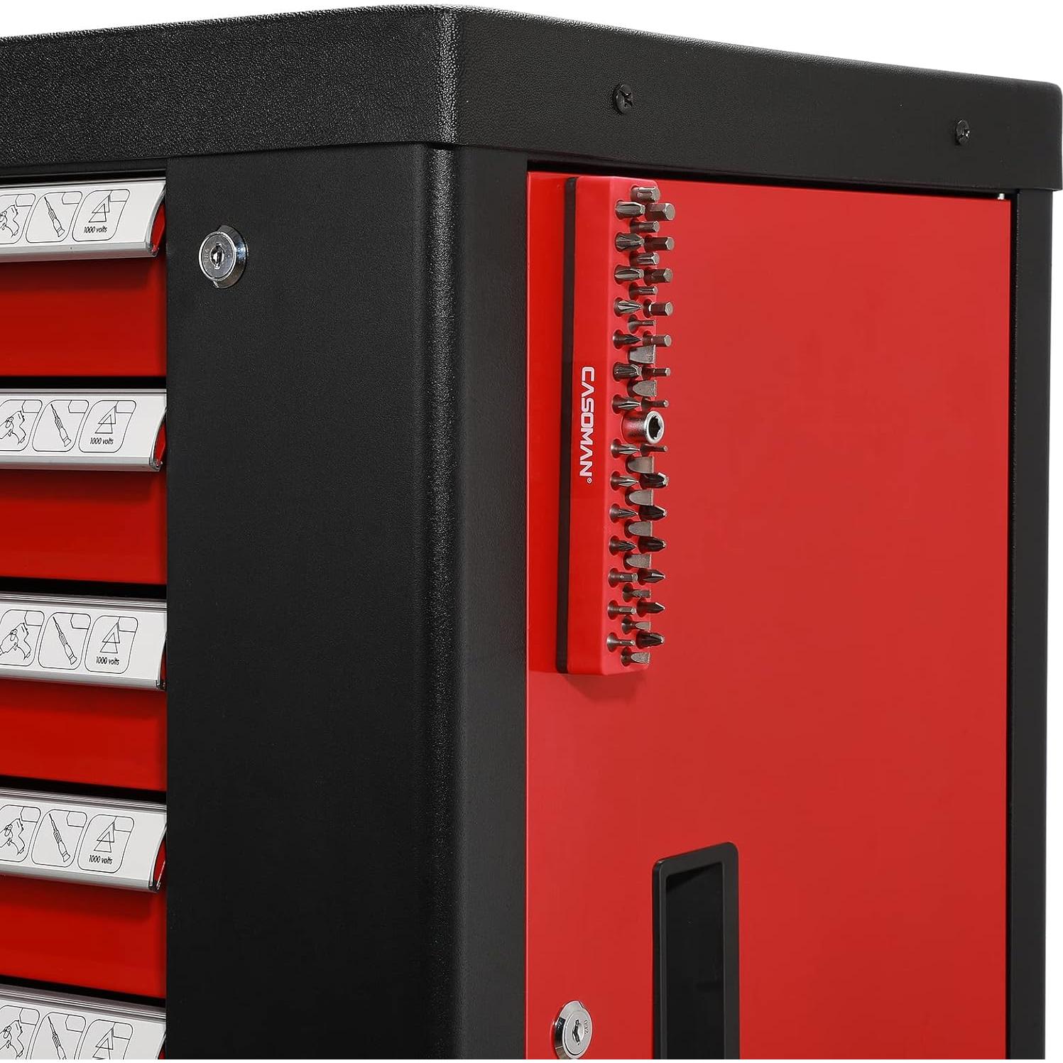 Organizador Magnético de Puntas Hexagonales CASOMAN 43 Agujeros