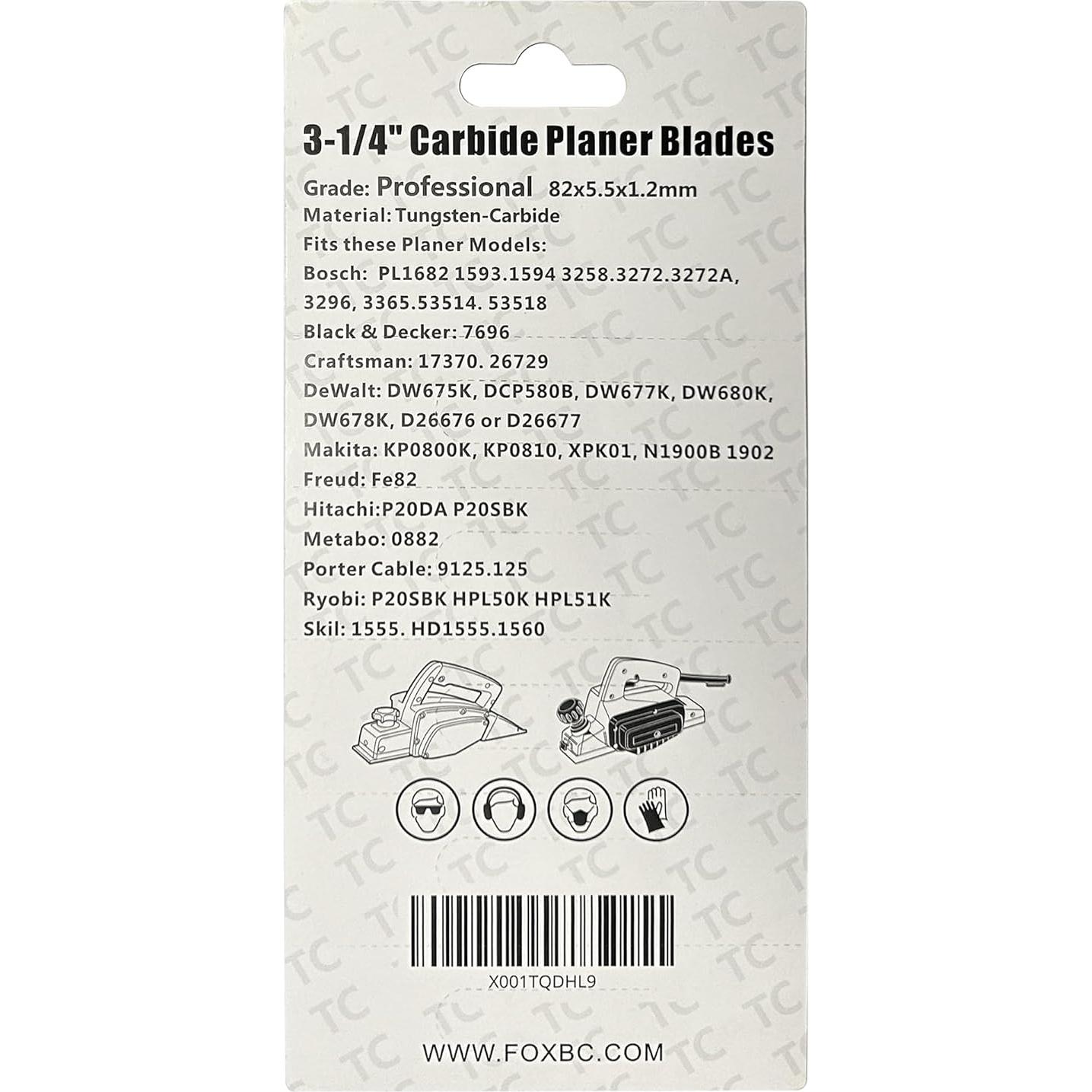 Cuchillas de Afilado TCT 82mm HZ - Reemplazo para Makita, Bosch, DeWalt, 10 Paquete