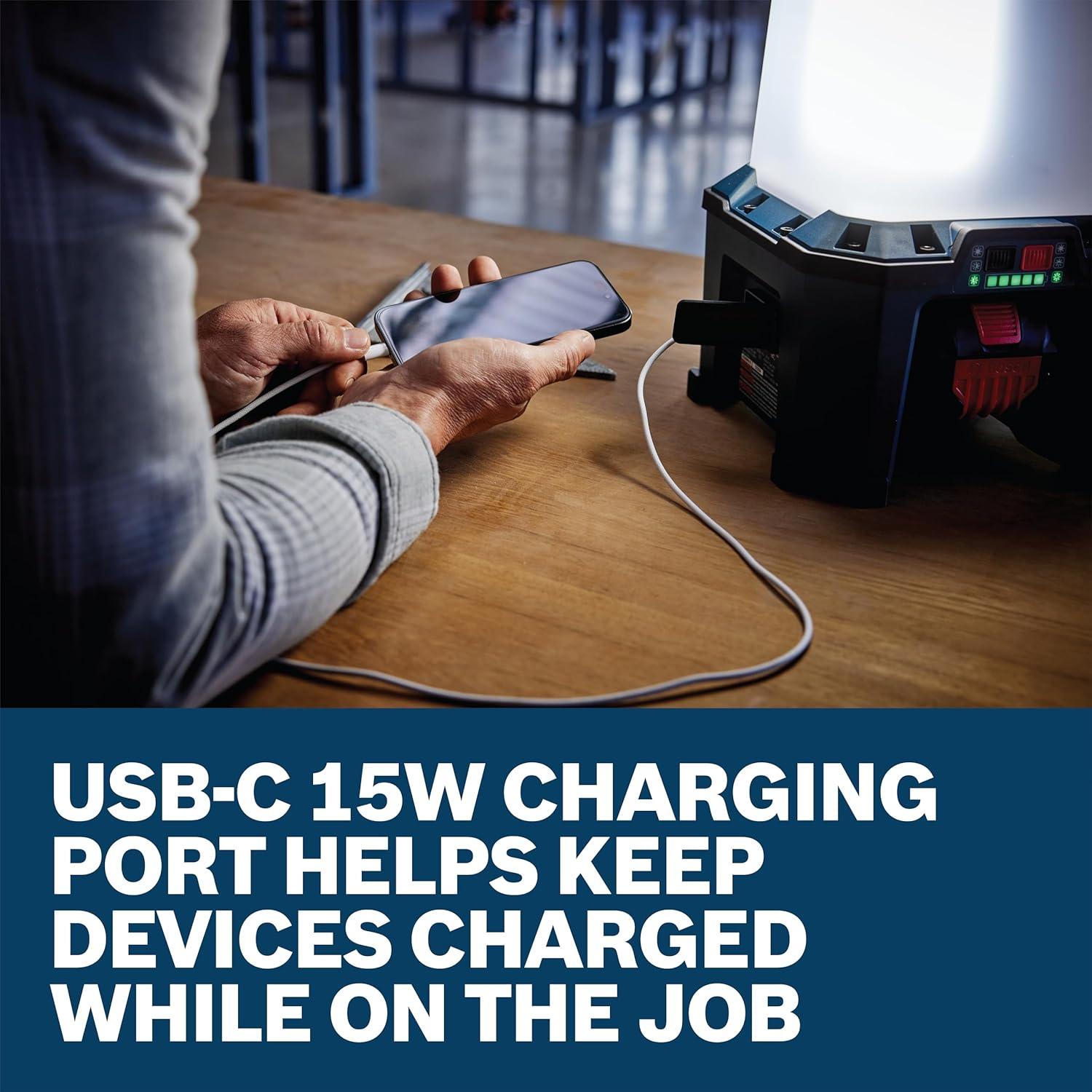 Luz de Área Híbrida Bosch GLA18VH-7500 18V 7500 Lúmenes