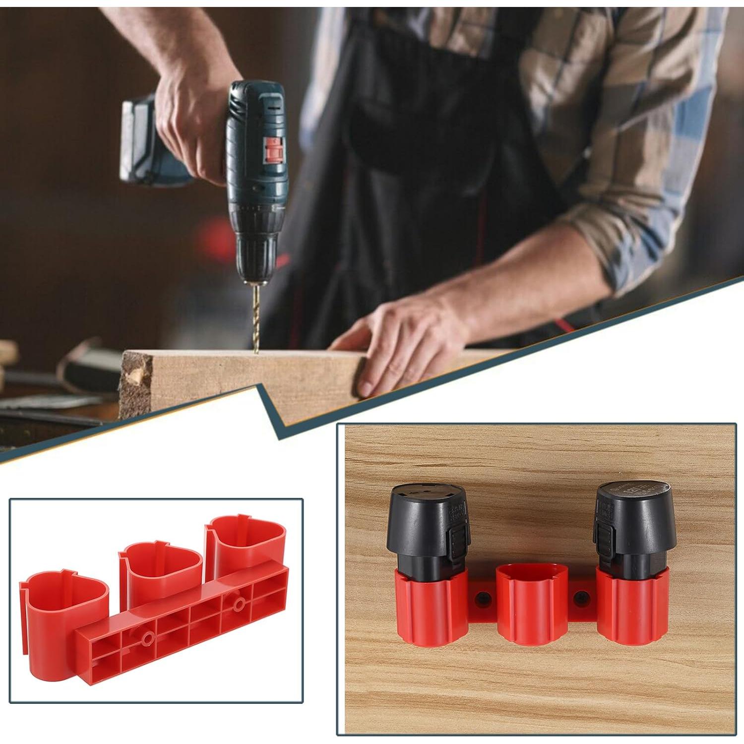 Conjunto de 2 Soportes de Batería OwnMy para Milwaukee M12 y Bosch 12V