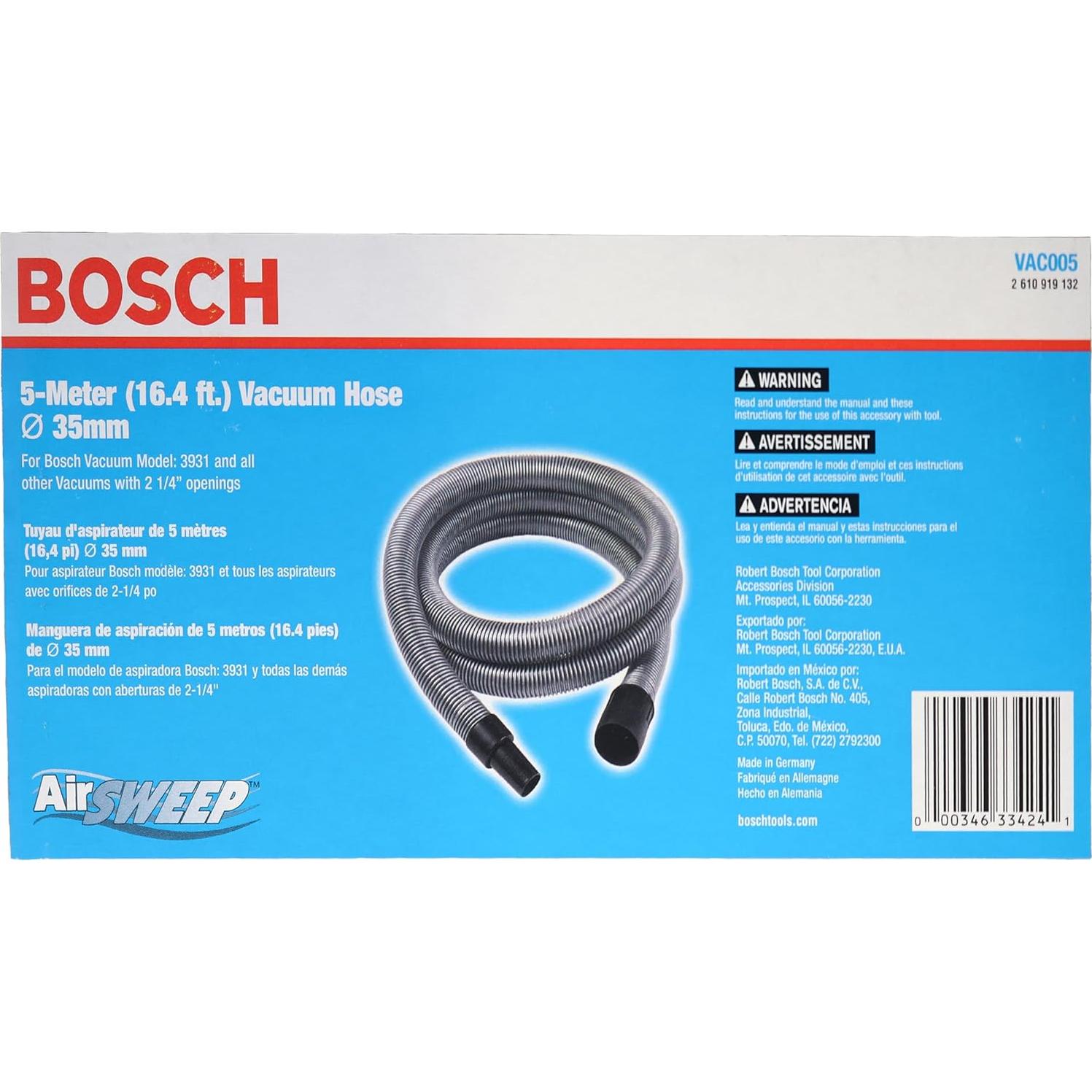 Manguera de Aspiradora Bosch VAC005 5m 35mm Compatible