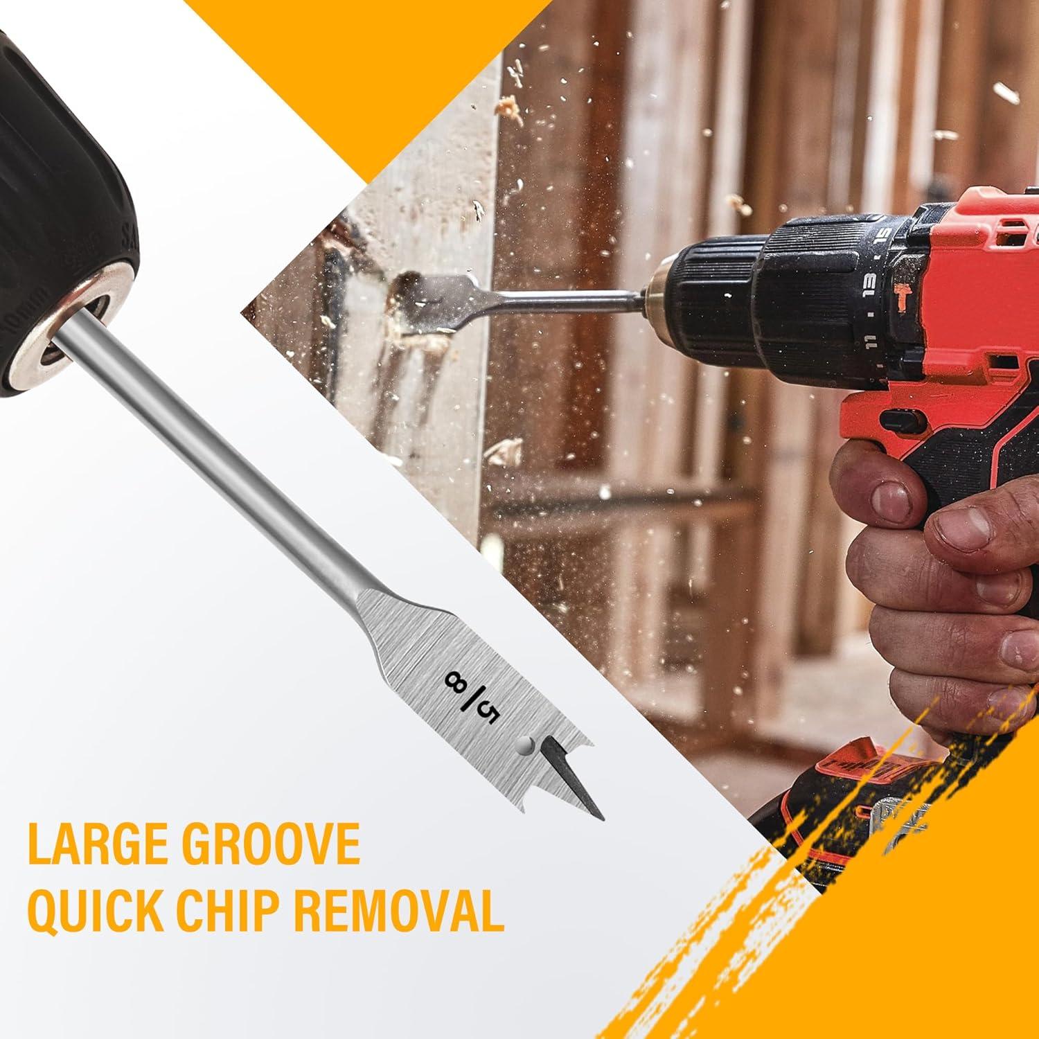 Juego de Brocas de Pala 13 Piezas ROGAPER Acero Aleado