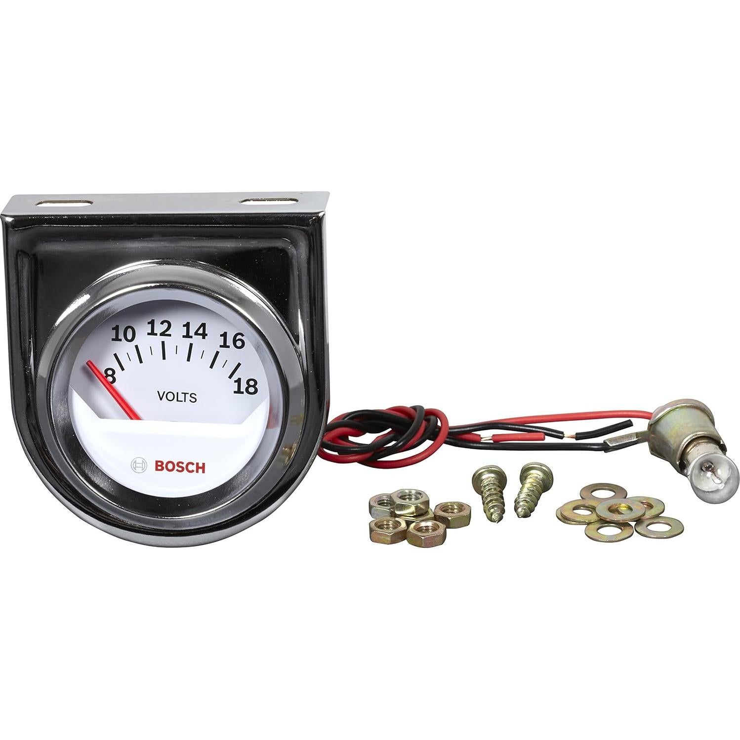 Medidor Eléctrico de Voltaje Bosch SP0F000043 2" Dial Blanco