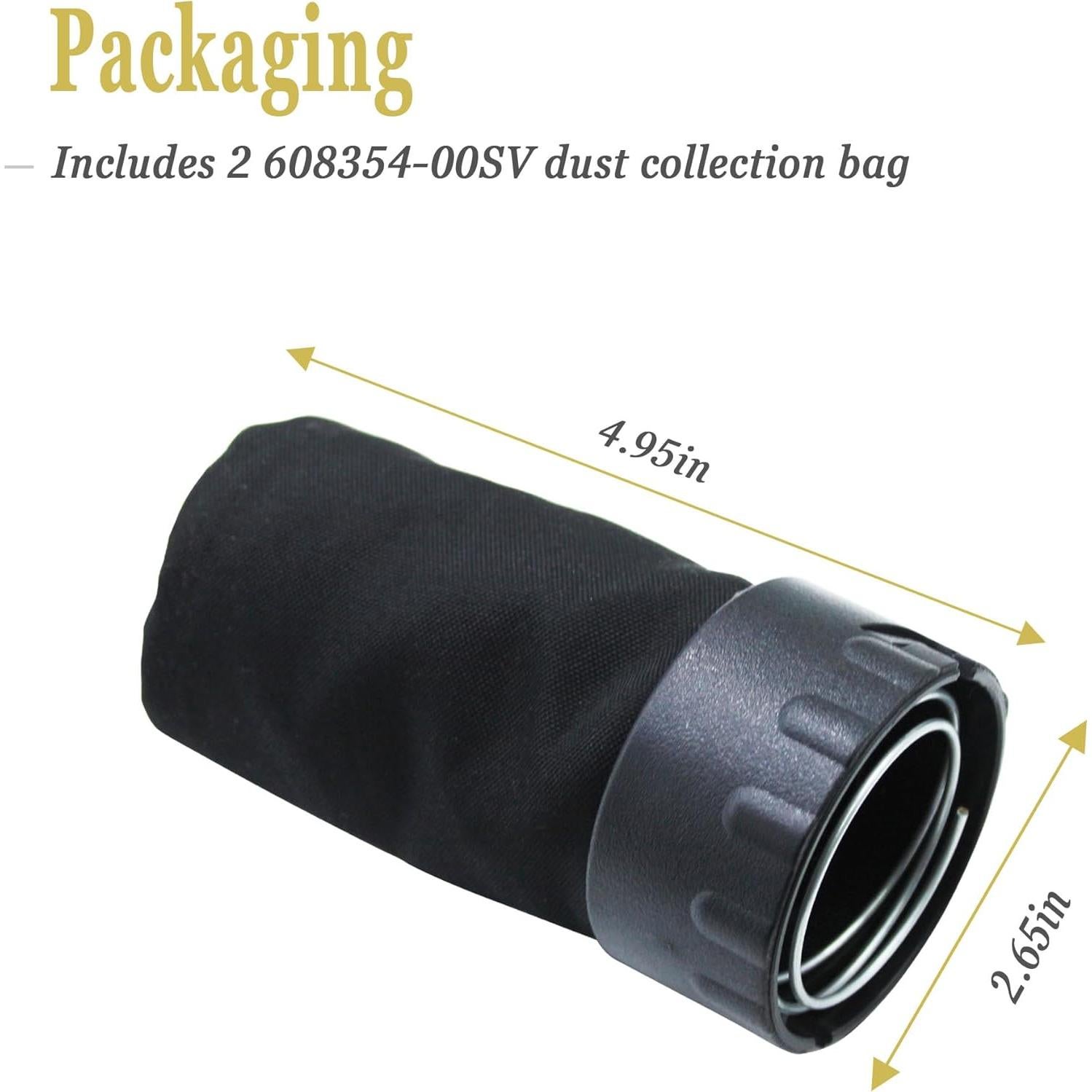 Bolsas de Polvo KAZFFD para Lijadora DeWalt D26451 - 2 Piezas