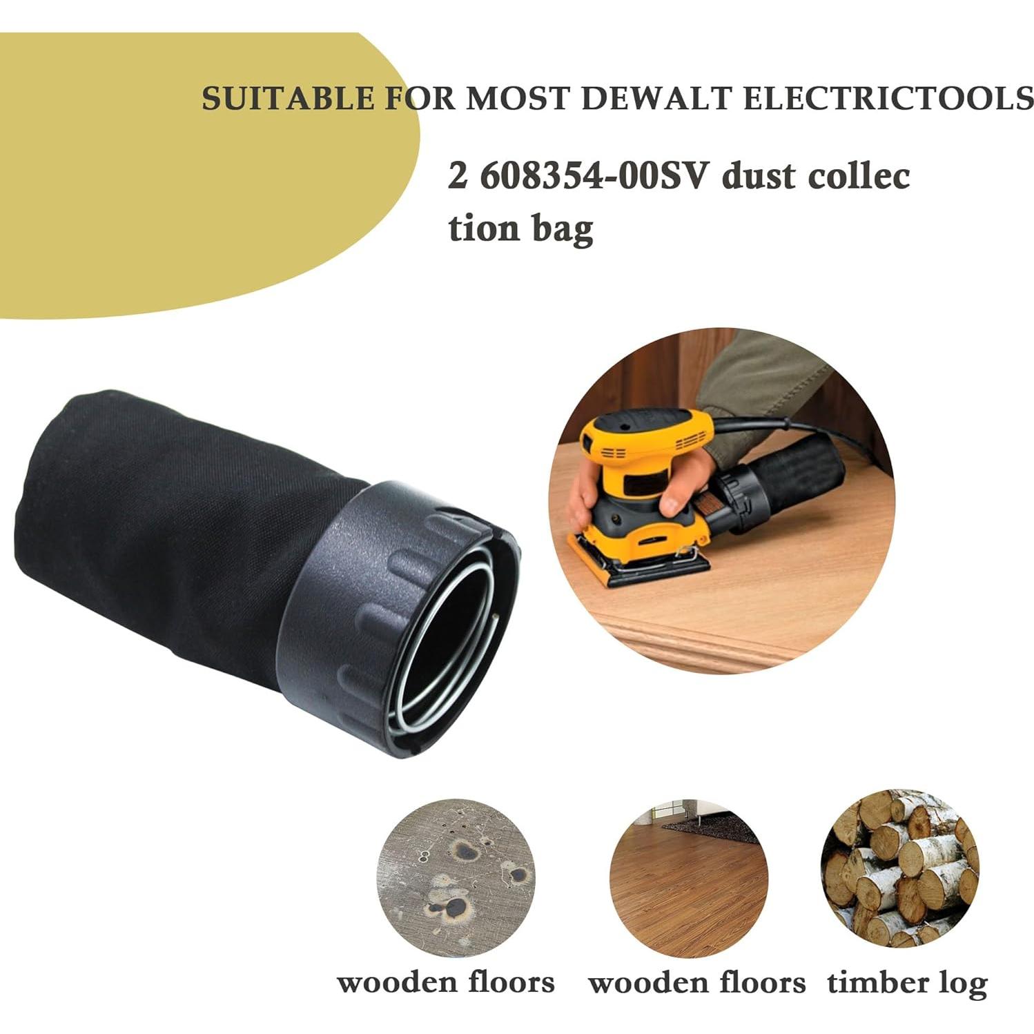 Bolsas de Polvo KAZFFD para Lijadora DeWalt D26451 - 2 Piezas