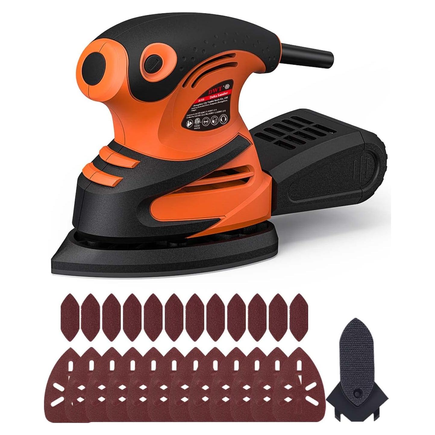 Lijadora de Detalle DWT 1.5A 15000 RPM con 24 Papeles de Lija