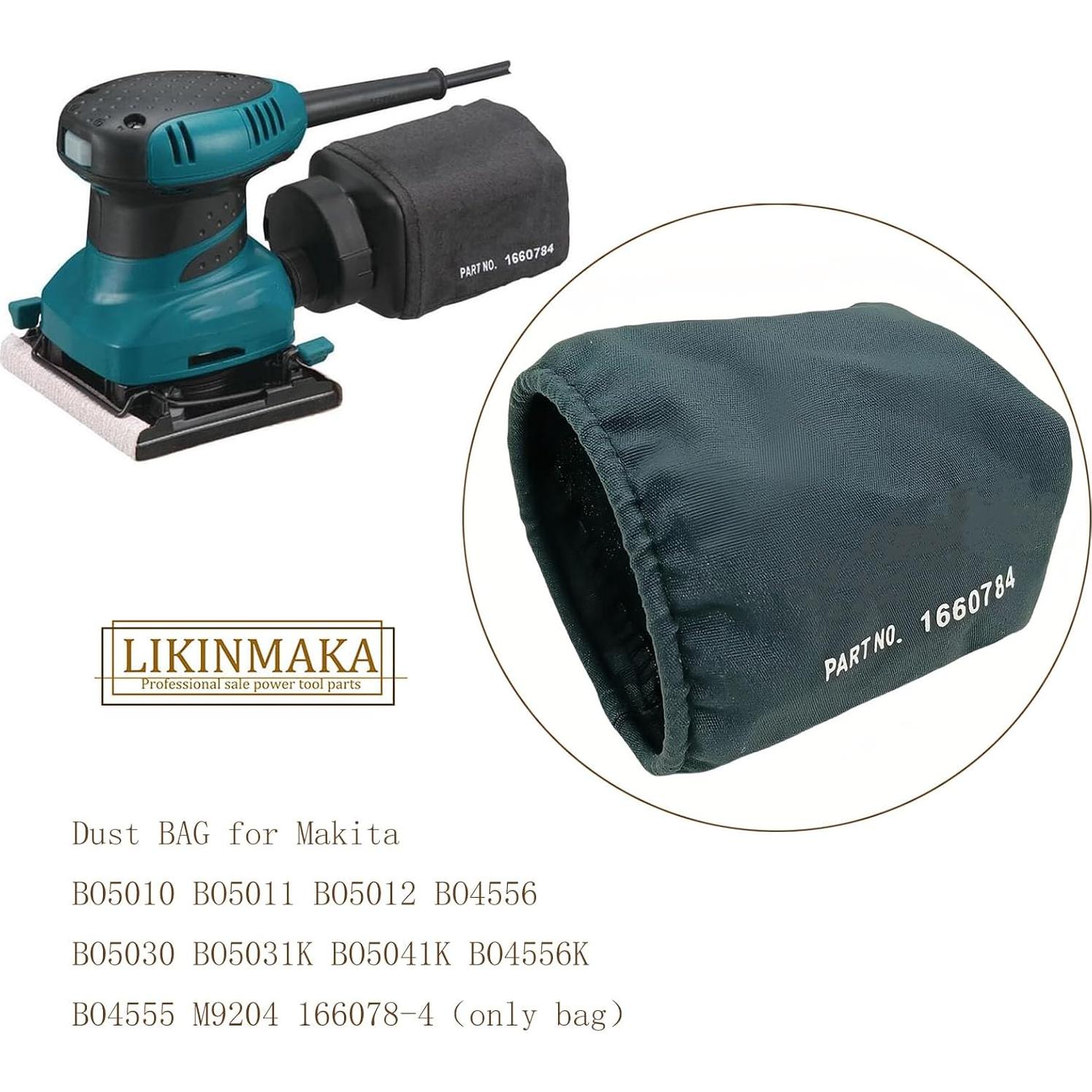 Bolsa de Polvo Makita 166078-4 Compatible con Lijadoras