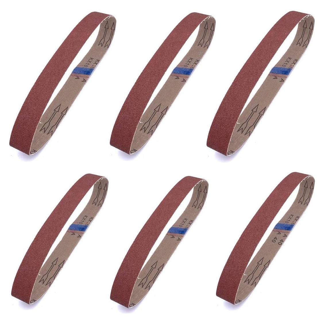 Cinta de Lijado 2.86 x 53.34 cm H2SOLUTION 18 Piezas Granos Variados