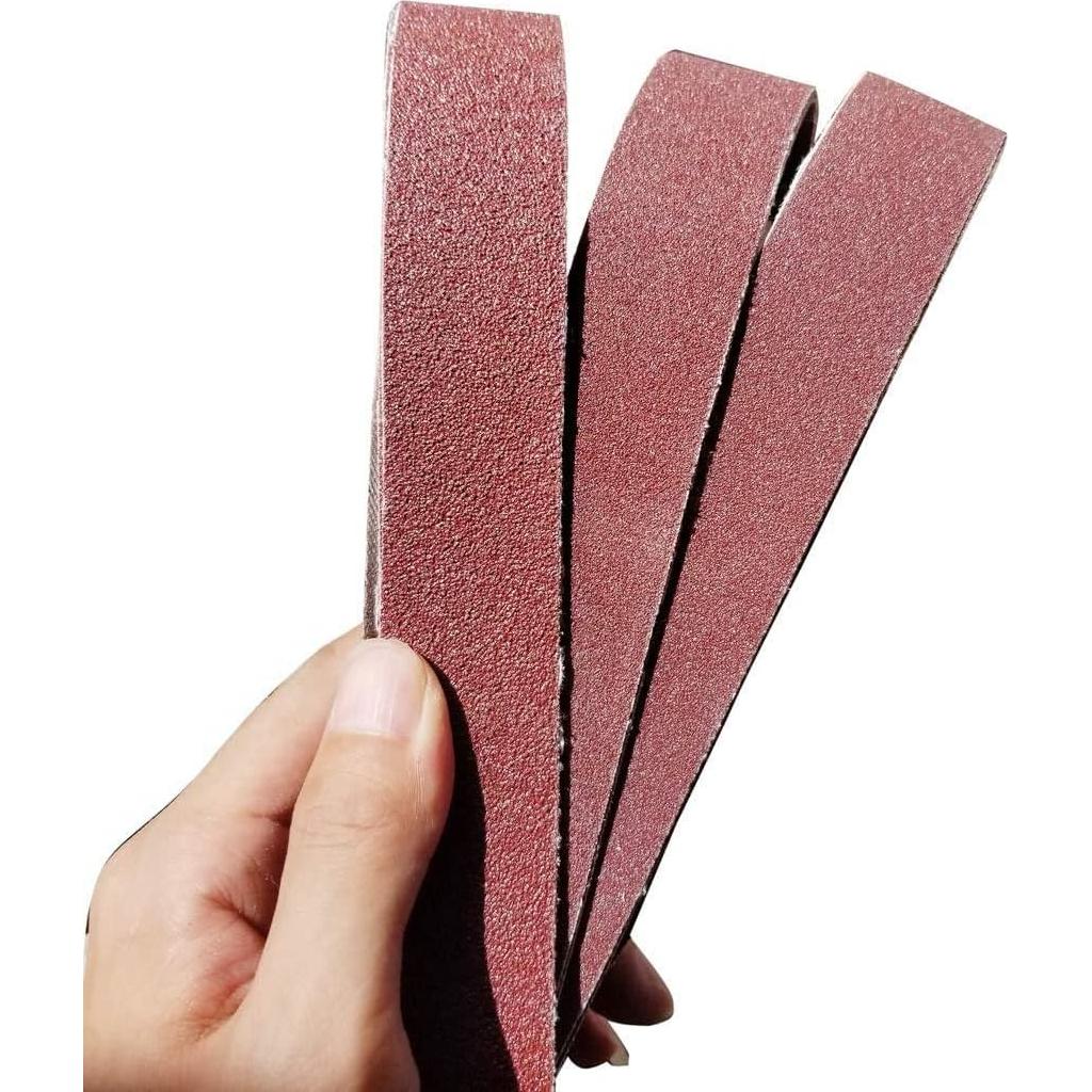 Cinta de Lijado 2.86 x 53.34 cm H2SOLUTION 18 Piezas Granos Variados