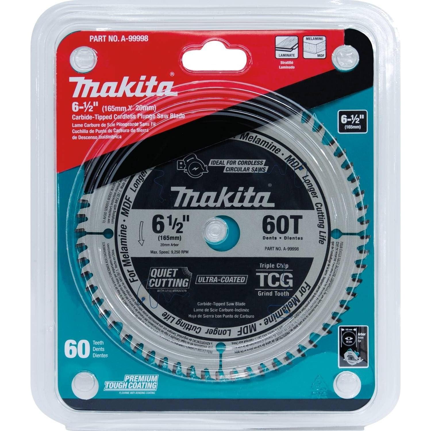 Hoja de sierra de inmersión Makita A-99998 60T Carburo 16.5cm