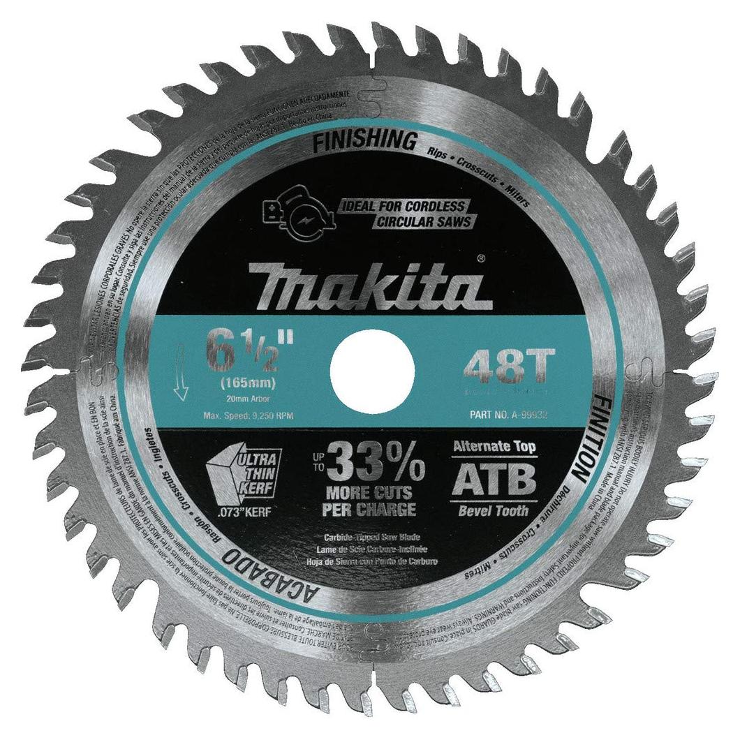 Hoja de sierra de inmersión Makita A-99932 165mm 48T Carburo