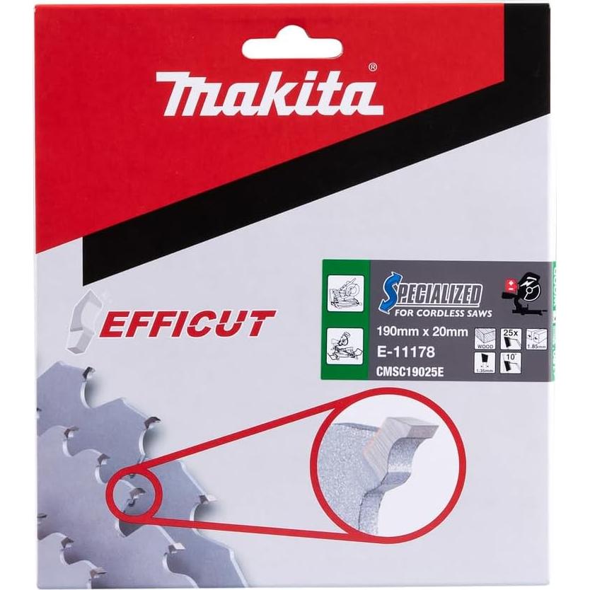 Hoja de sierra ingletadora Makita E-11112 25T 19 cm Carburo