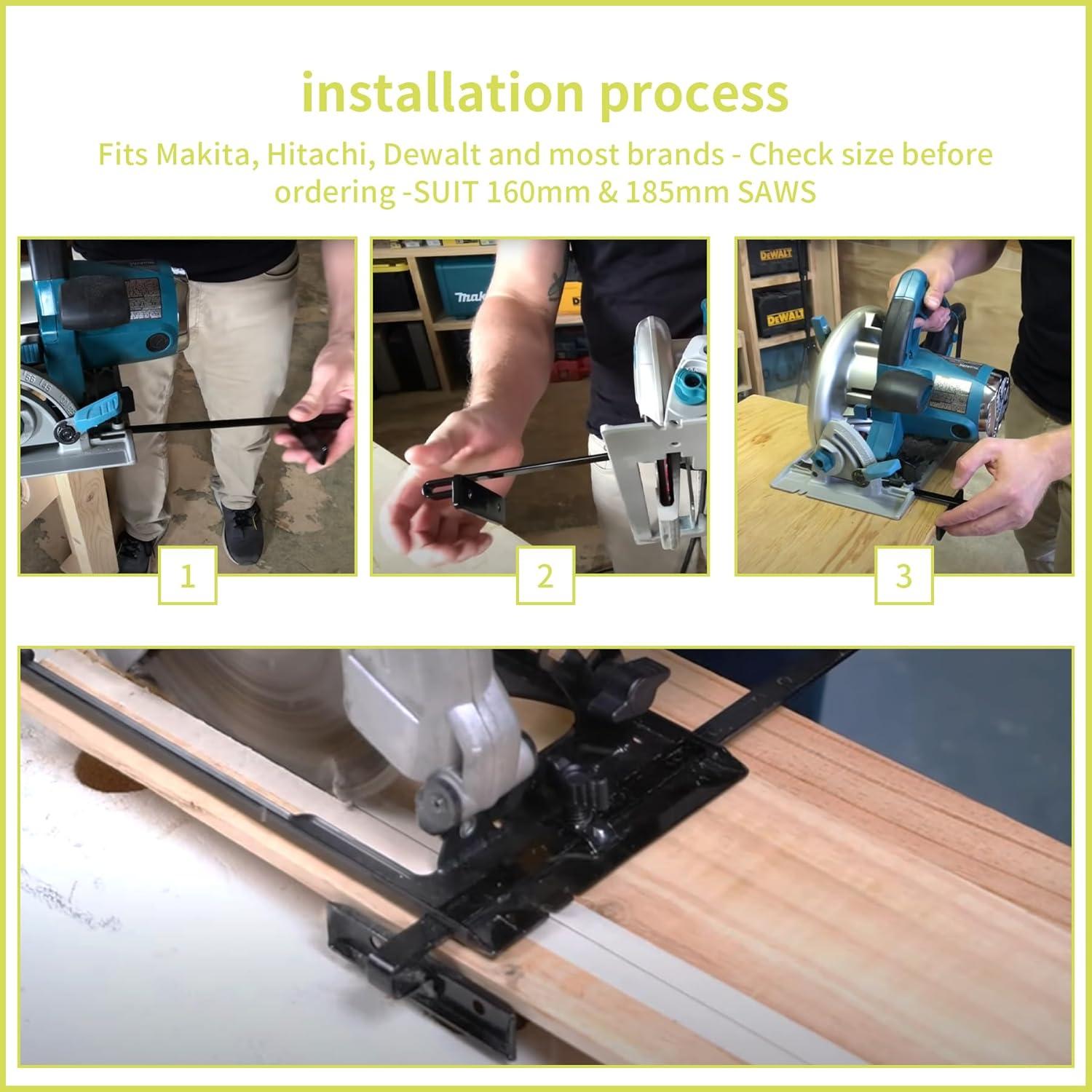 Kit de Guía de Sierra Circular Makita 164095-8 2 Piezas