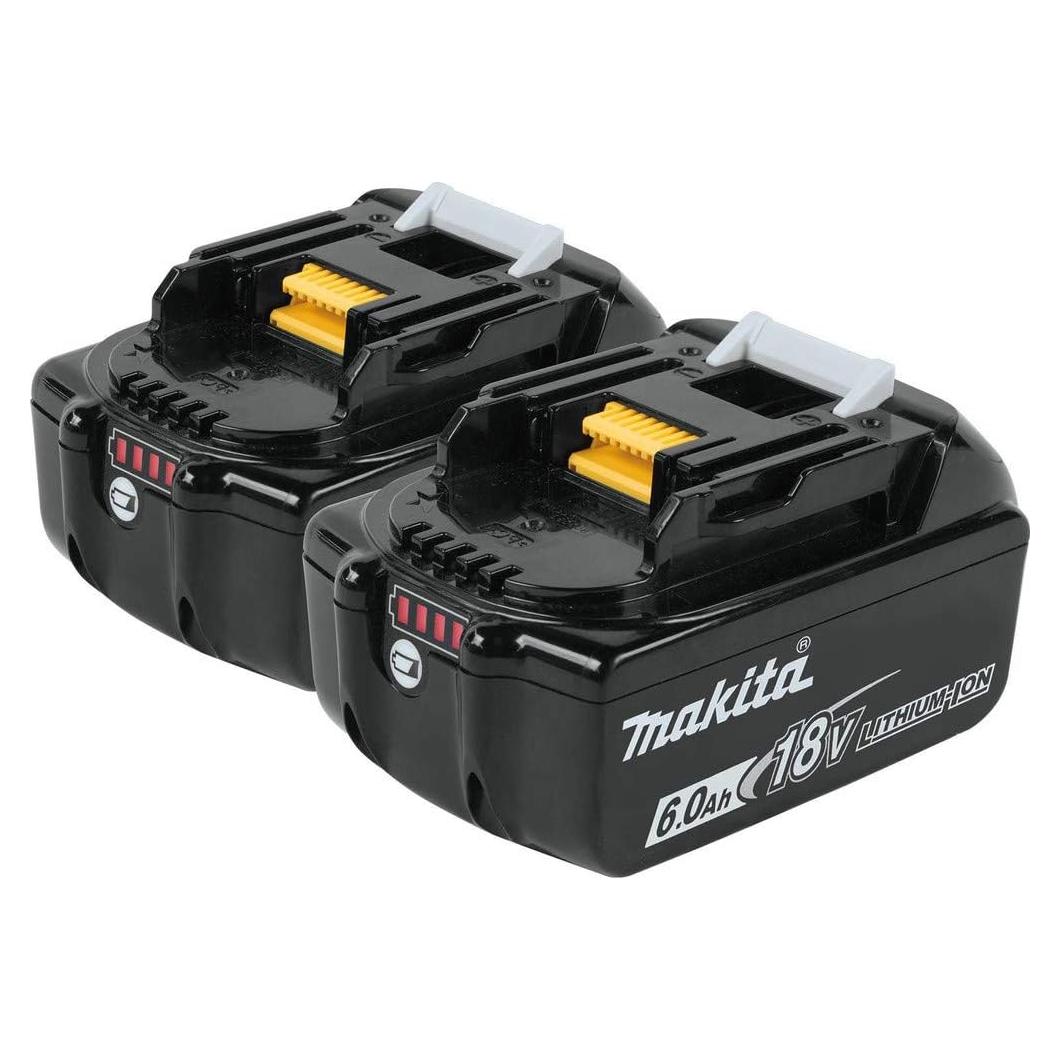 Batería de Litio-Ion 18V Makita BL1860B-2 6.0Ah 2-Pack