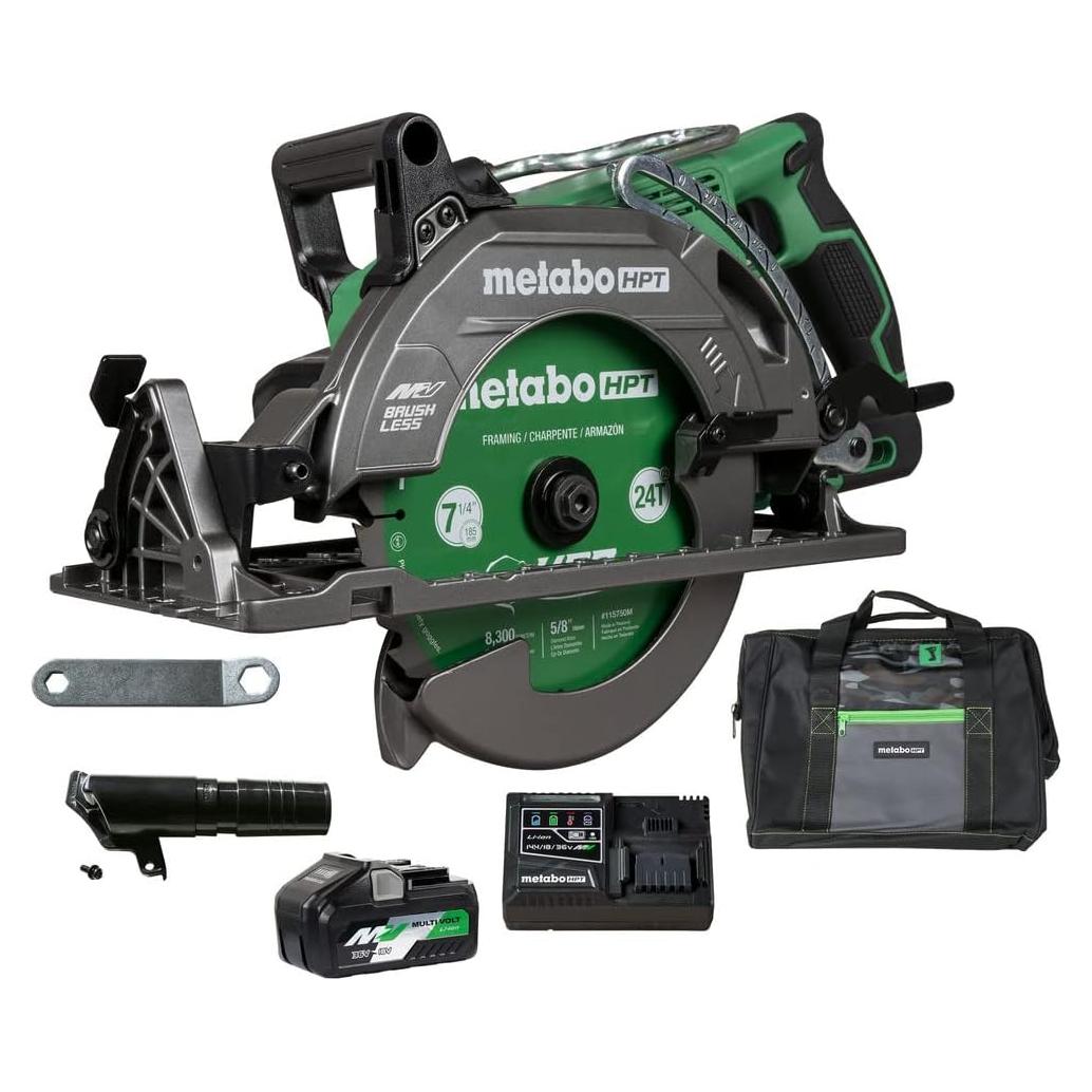Sierra Circular Metabo HPT 36V 7-1/4" Mango Trasero Ligera