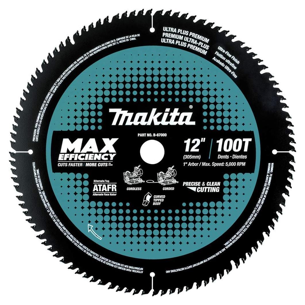 Hoja de sierra ingletadora Makita B-67000 30.48 cm 100T Carburo