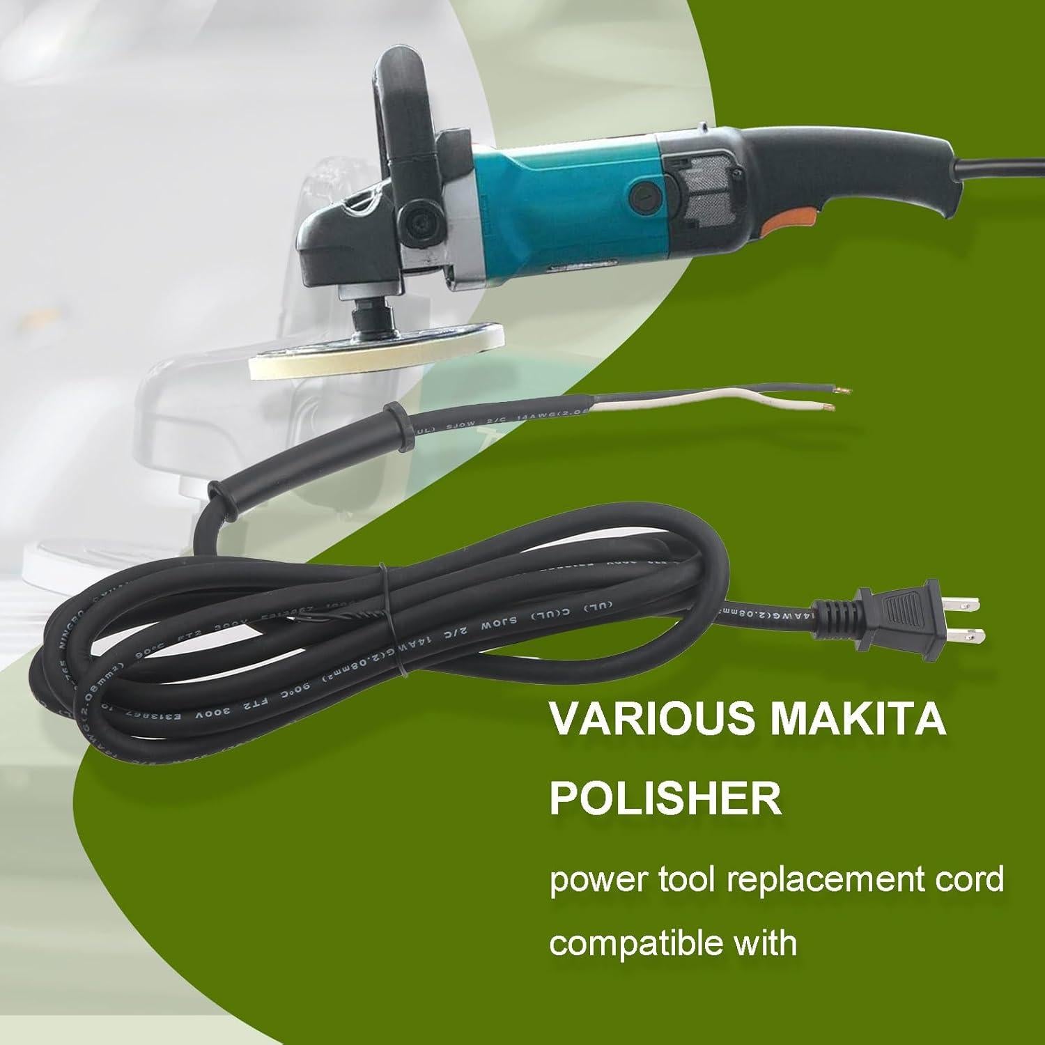 Cable de Alimentación 664463-0 Makita 2.99m para Herramientas Eléctricas