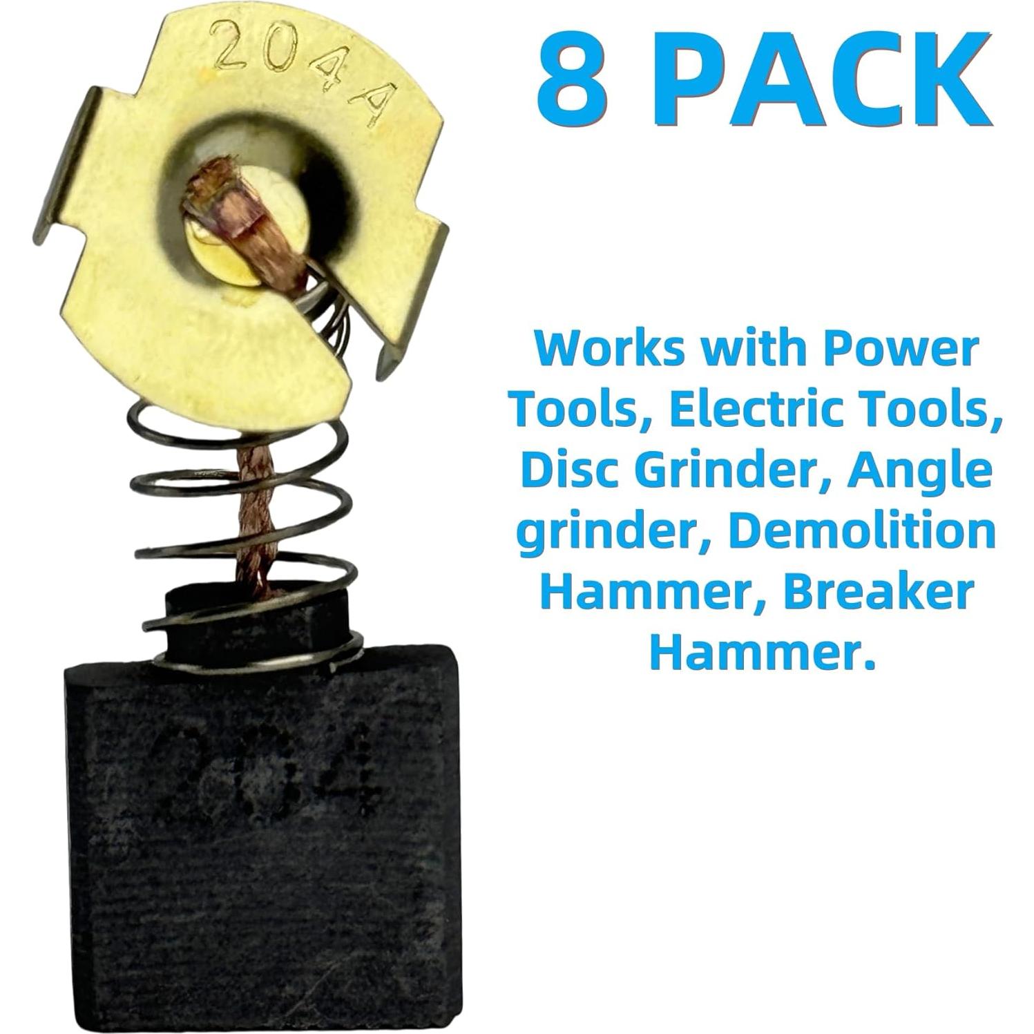 Cepillos de Carbono HHLZDHH CB204 para Makita - 8 Piezas