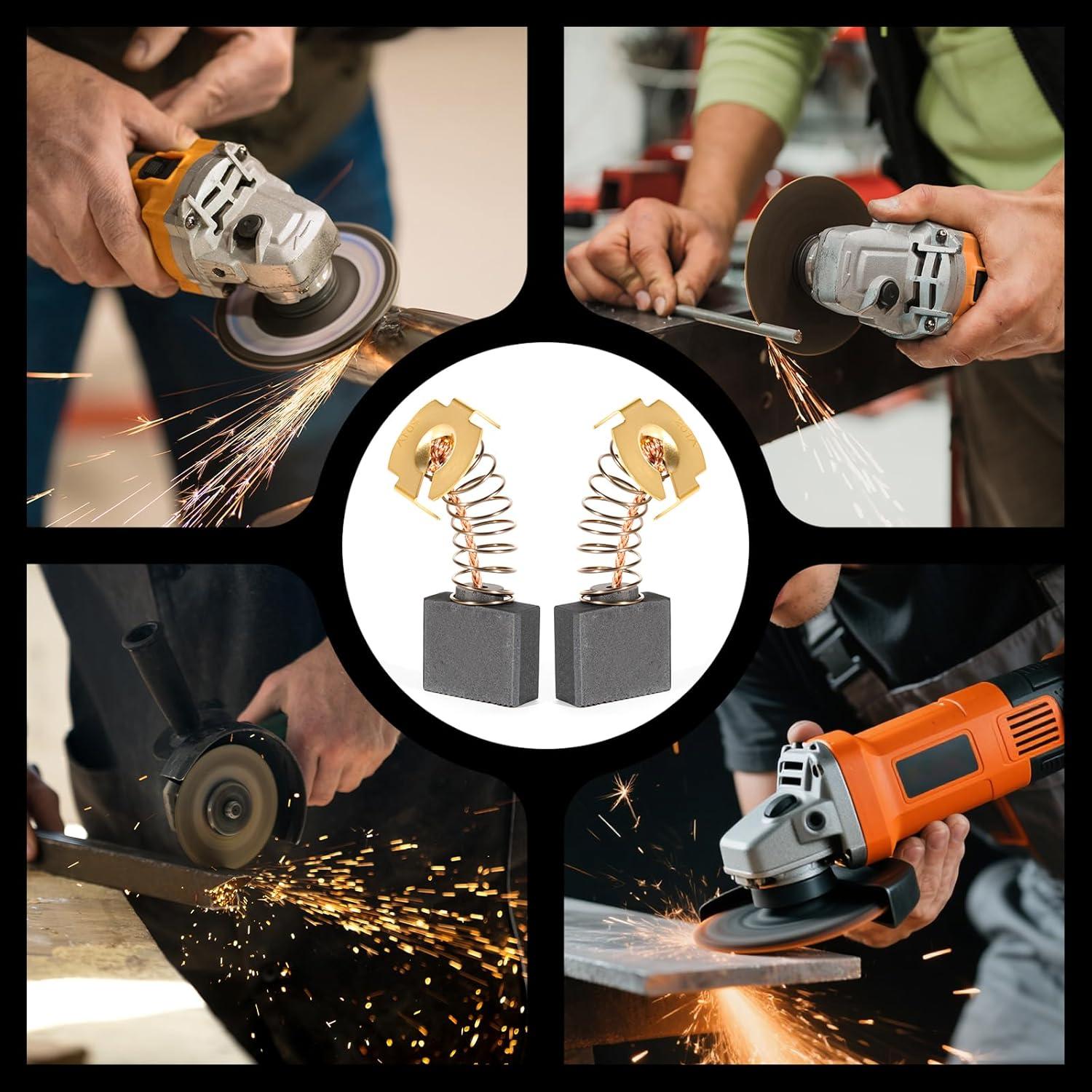 8 Cepillos de Carbón UMONIE CB203 para Amoladora Makita