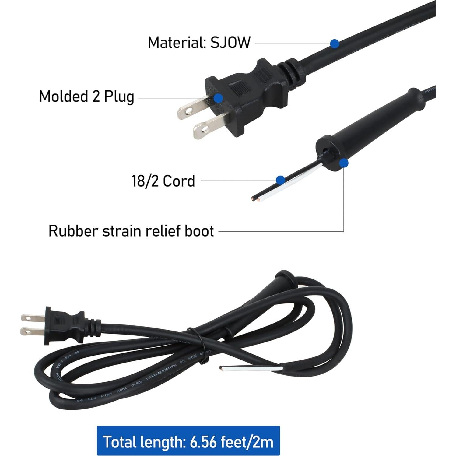Cable de Reemplazo para Herramientas Eléctricas 1.98m Makita Craftsman