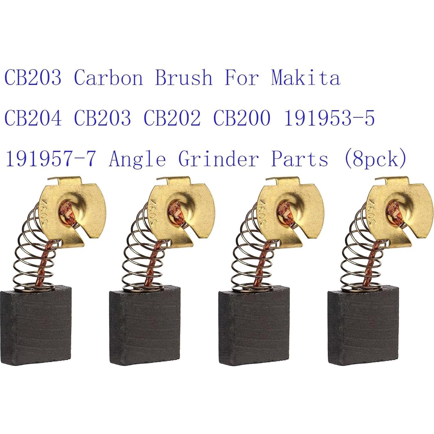 8 Cepillos de Carbono Makita CB203 CB204 CB202 191953-5