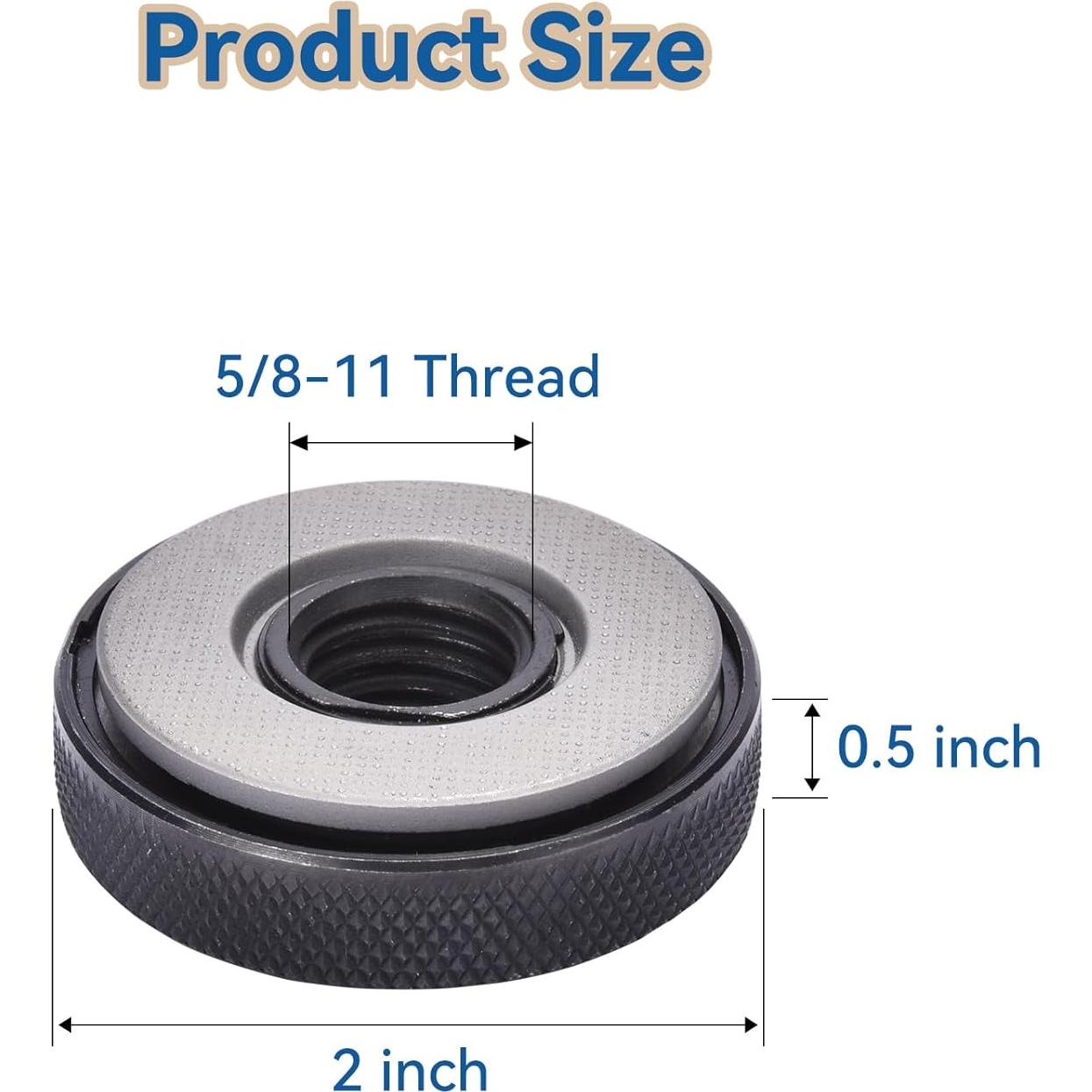 Tuerca de Flange 5/8"-11 JonPhoe para Amoladora Angular - Negro