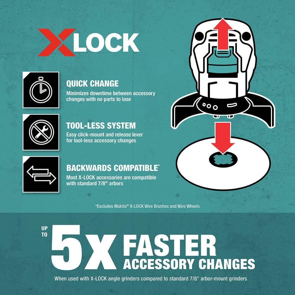 Cuchillas de Diamante Makita E-12647 X-Lock 4-1/2" 3 pzas