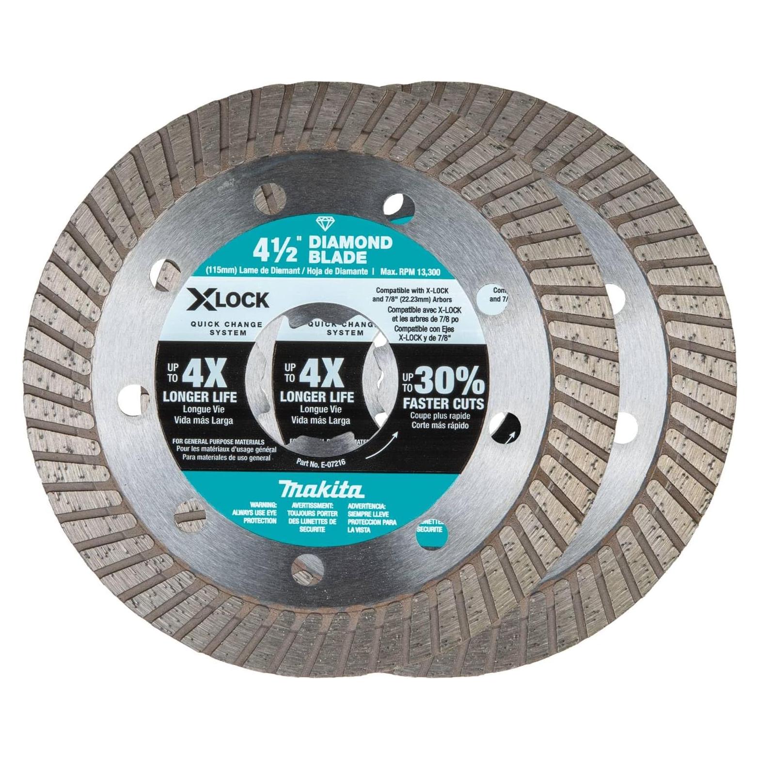 Cuchilla de Diamante Turbo Rim Makita E-07222 115mm 2pzs