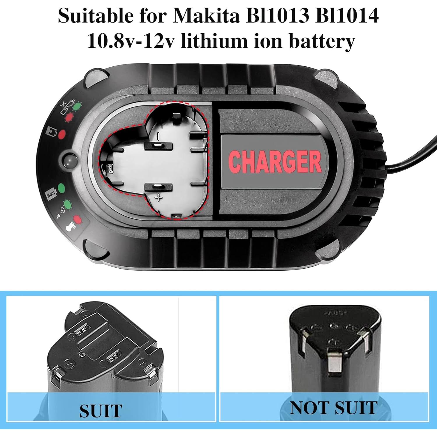 Cargador de Batería Li-ion Makita BL1013 BL1014 12V 1.5A