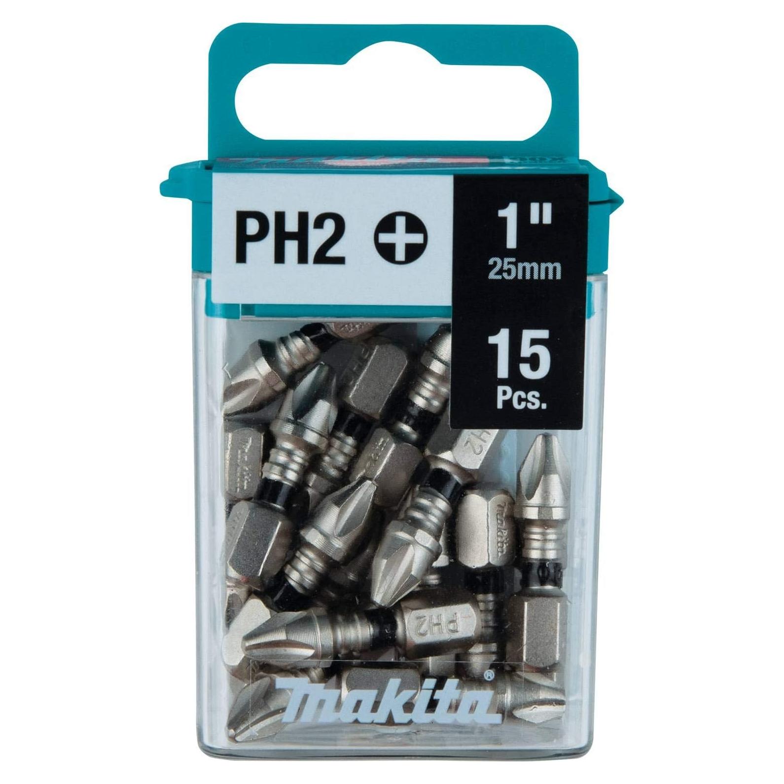 Puntas de Inserción Makita E-00664 PH2 1" 15 Piezas