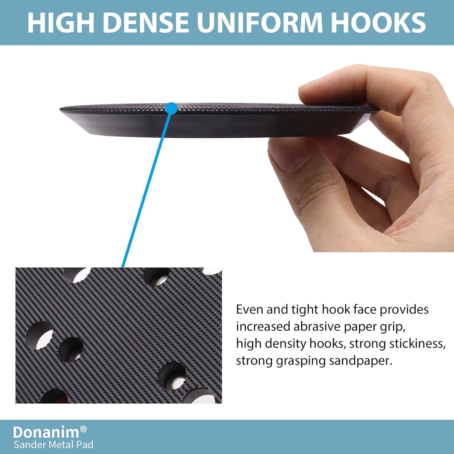 Almohadilla de Lijadora Orbital 5" Donanim Metal 8 Agujeros