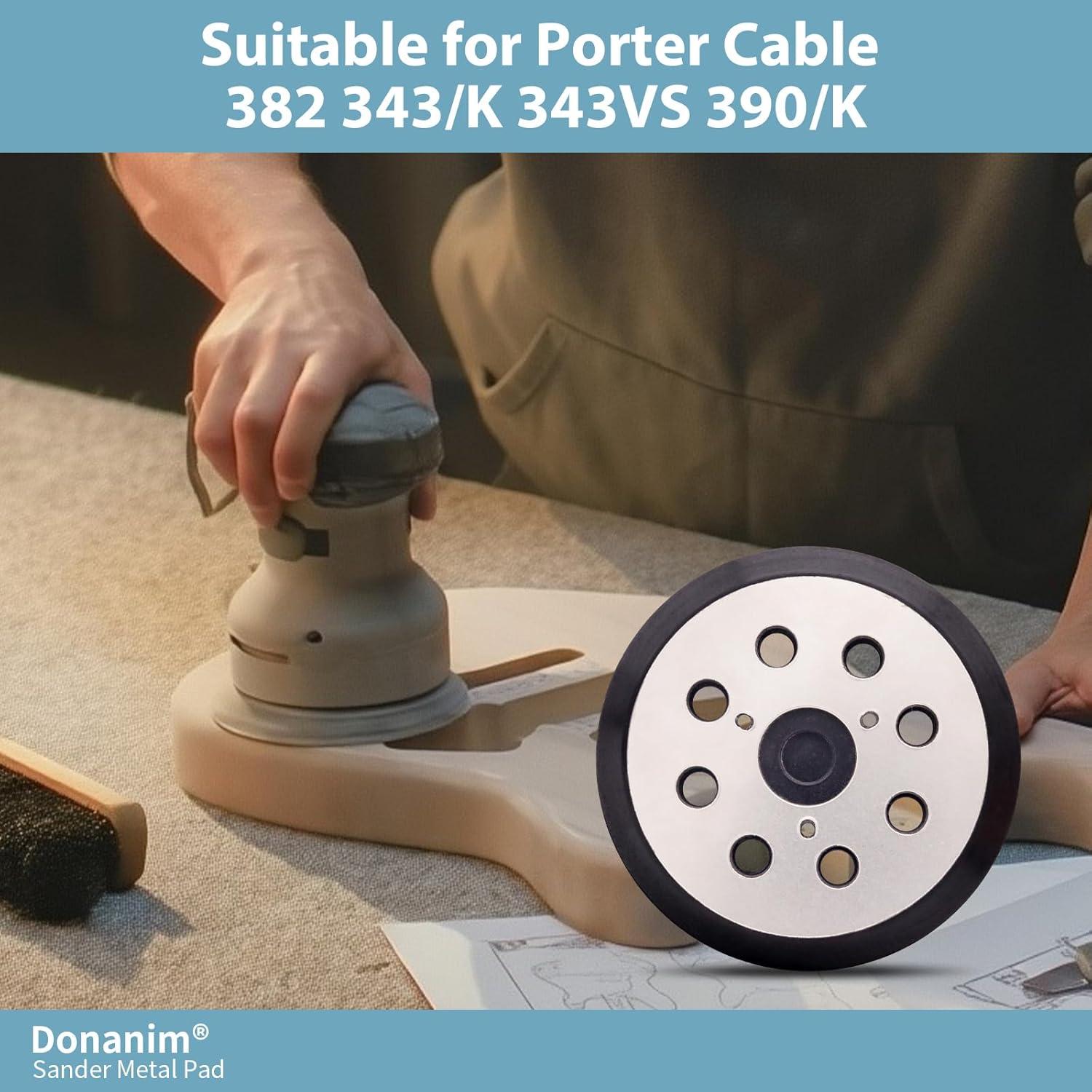 Almohadilla de Lijadora Orbital 5" Donanim Metal 8 Agujeros