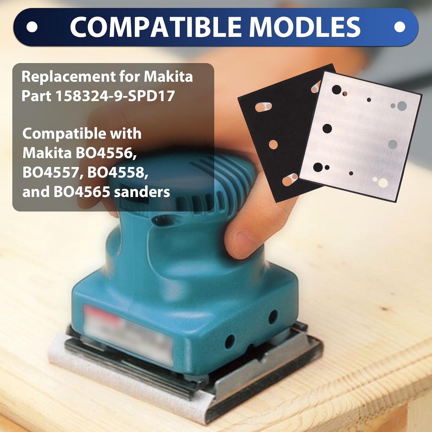 Paquete de 2 Almohadillas de Reemplazo Makita BO4556 SPD17